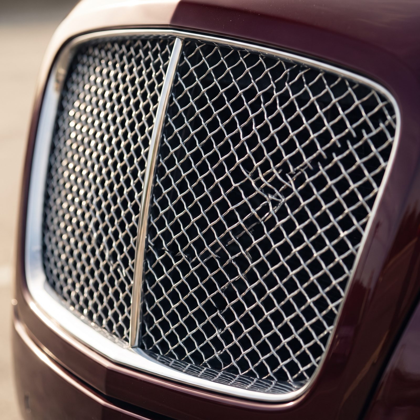 A Fine-Mesh Metal Grille Instead of Molded Plastic