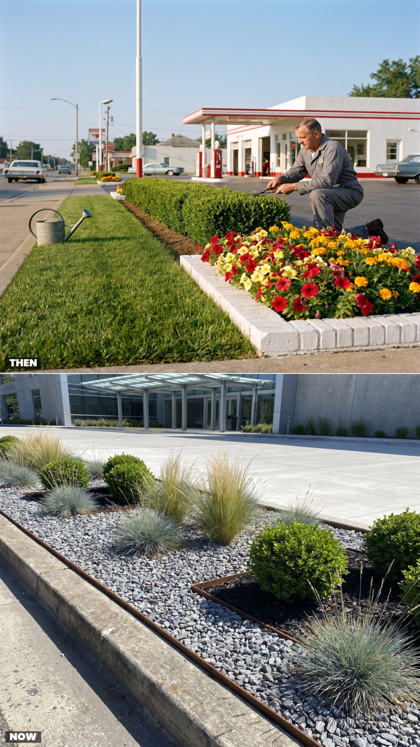 Flower Beds and Trimmed Hedges vs. Low-Maintenance Landscaping