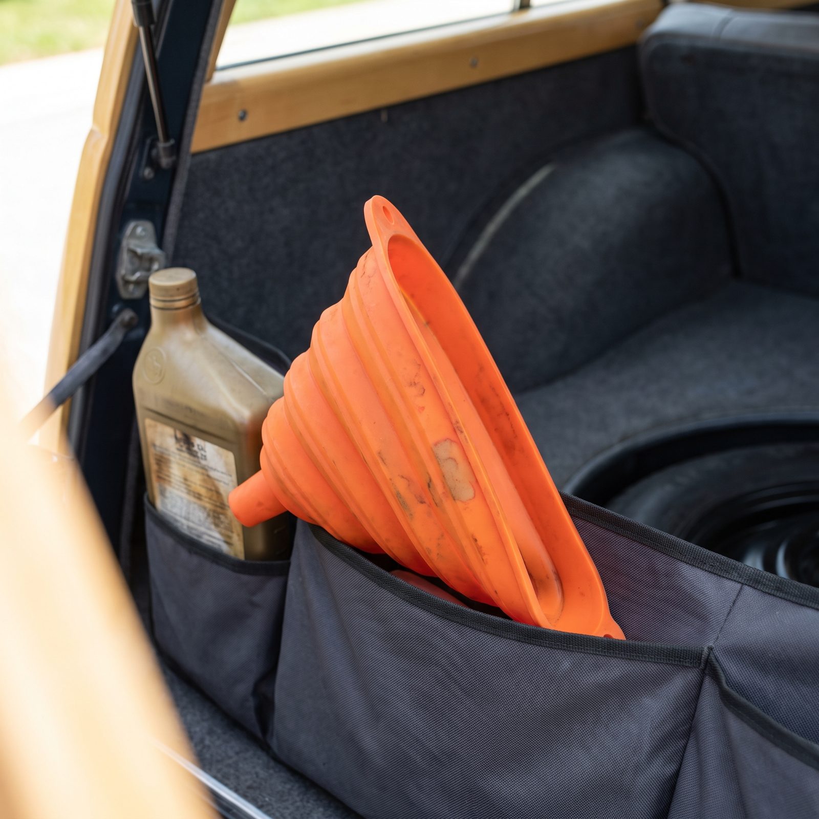 Folding Silicone Funnel That Stores Nearly Flat