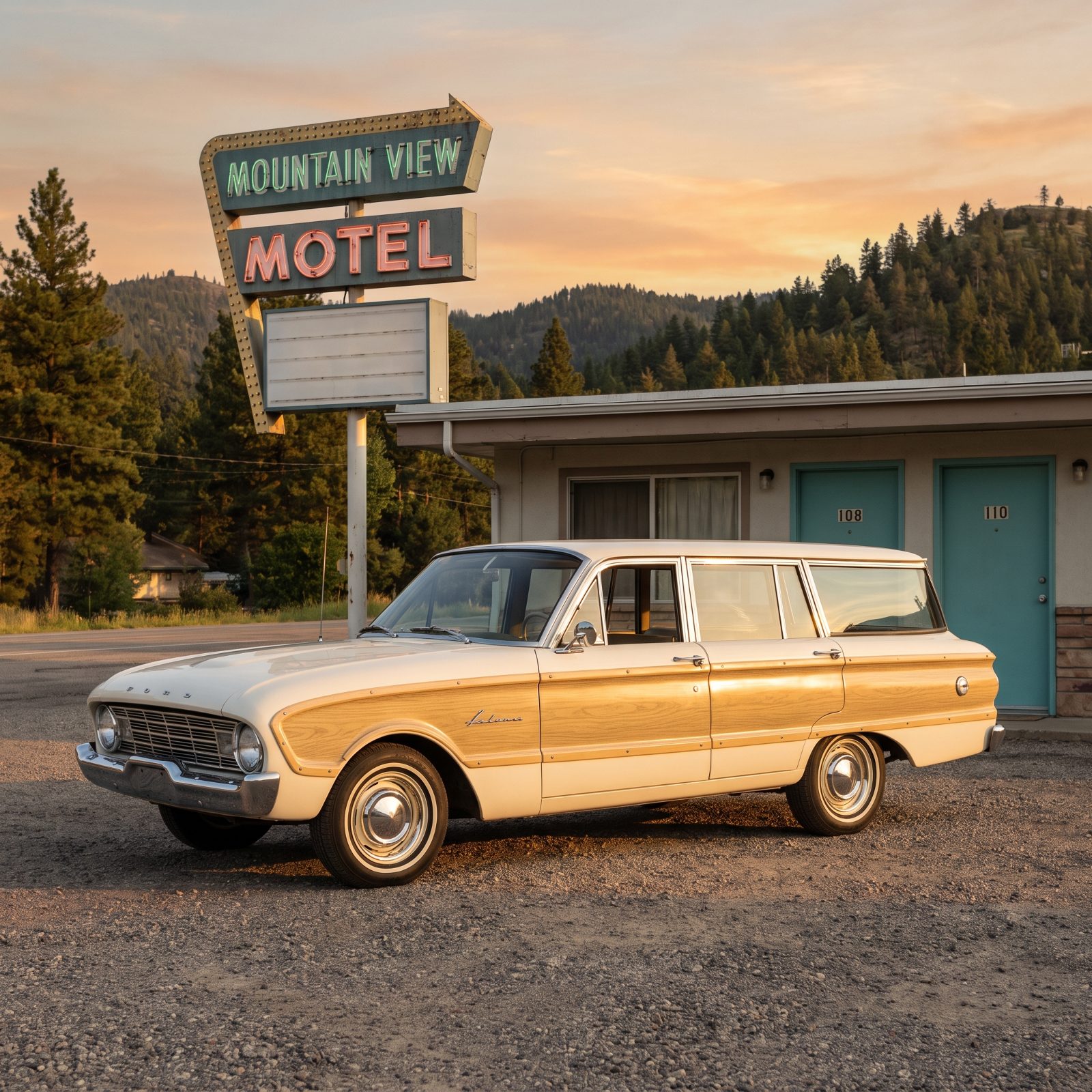 Ford Falcon Squire Wagon, Compact Woodgrain Before It Was Cliché