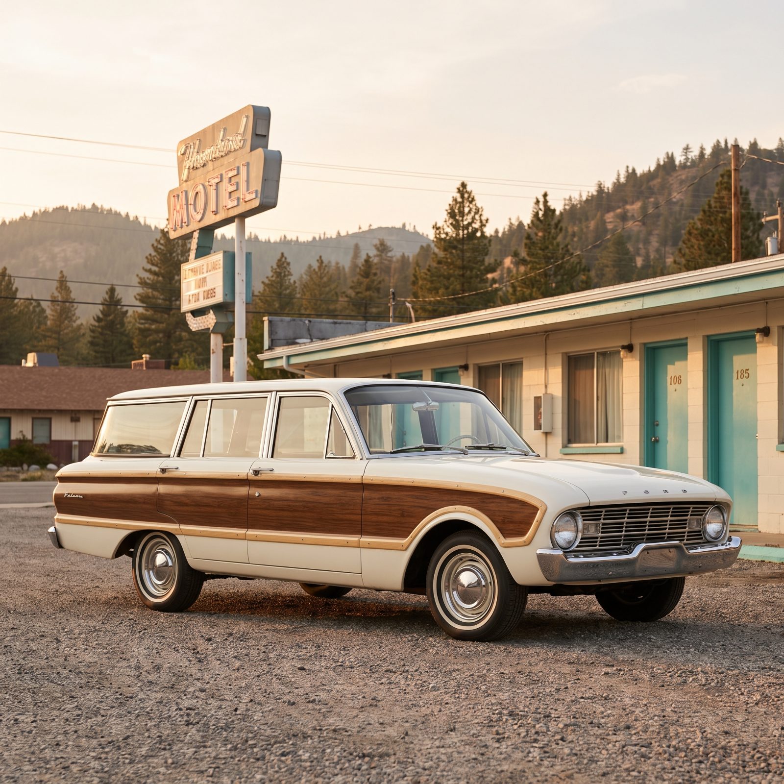 Ford Falcon Squire Wagon, Compact Woodgrain Before It Was Cliché