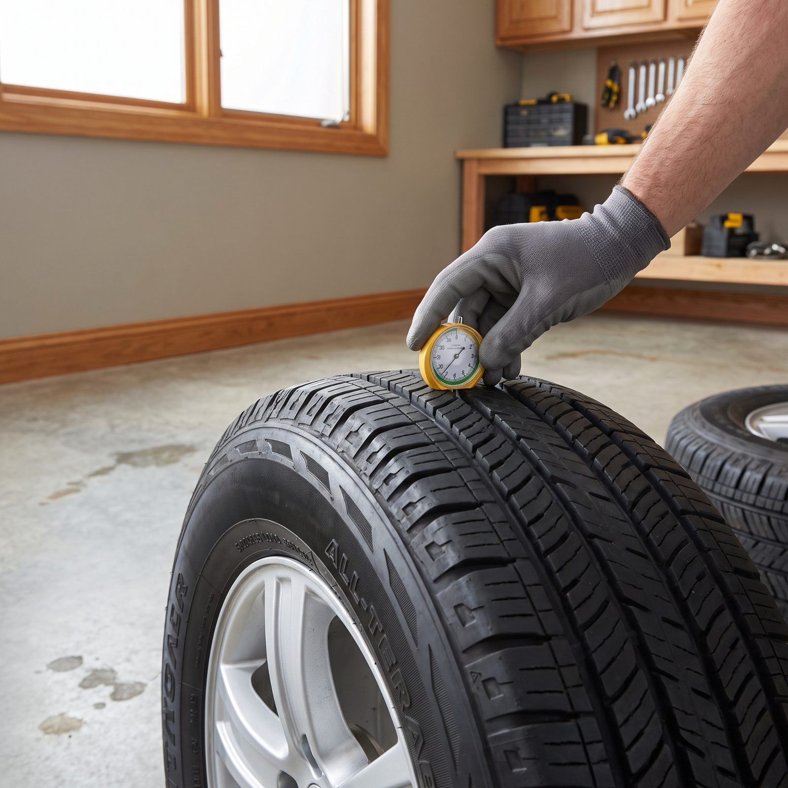 Four Matching Tires With Safe Tread and the Correct Load Rating