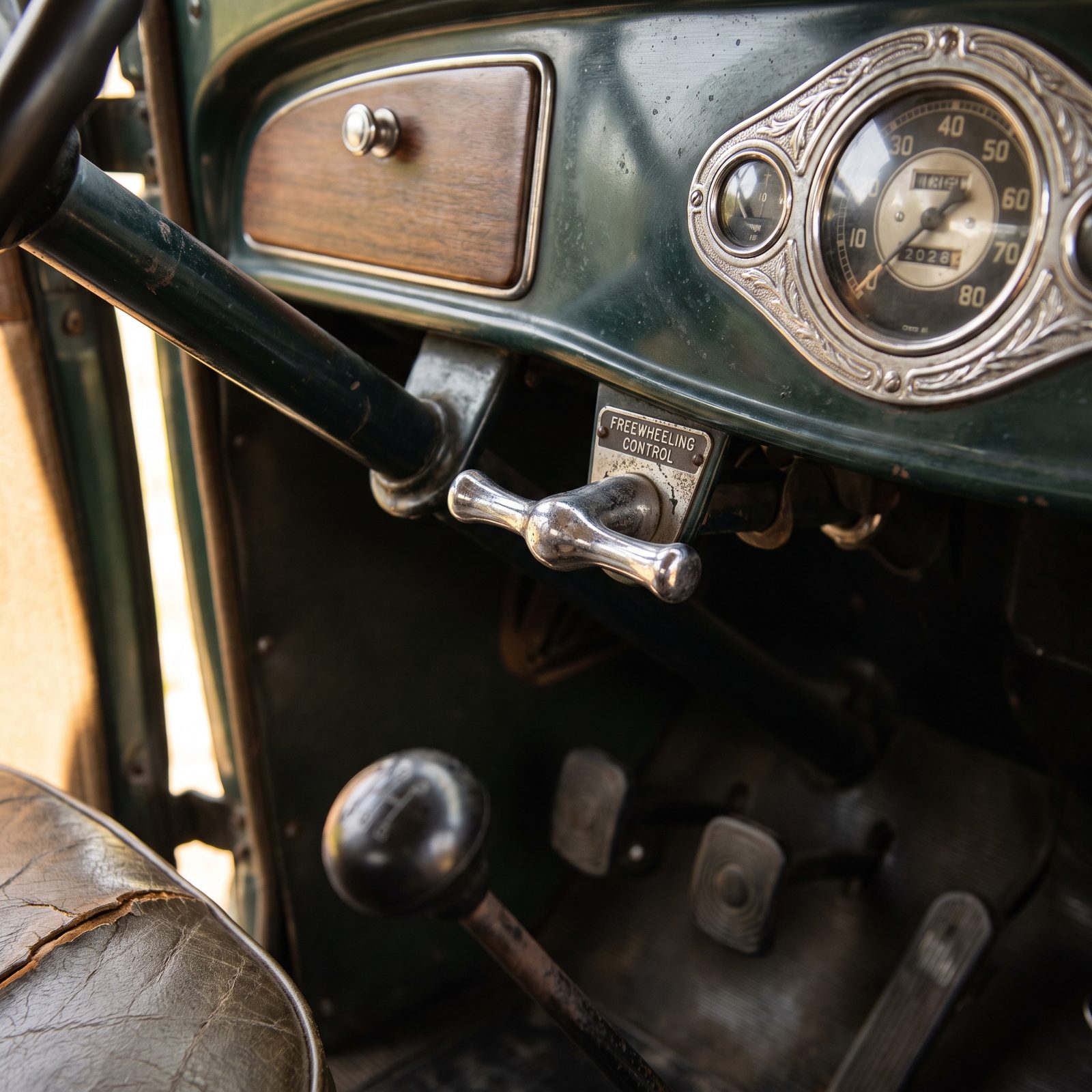 Freewheeling Control: The Lever That Let the Car Coast Like a Toboggan