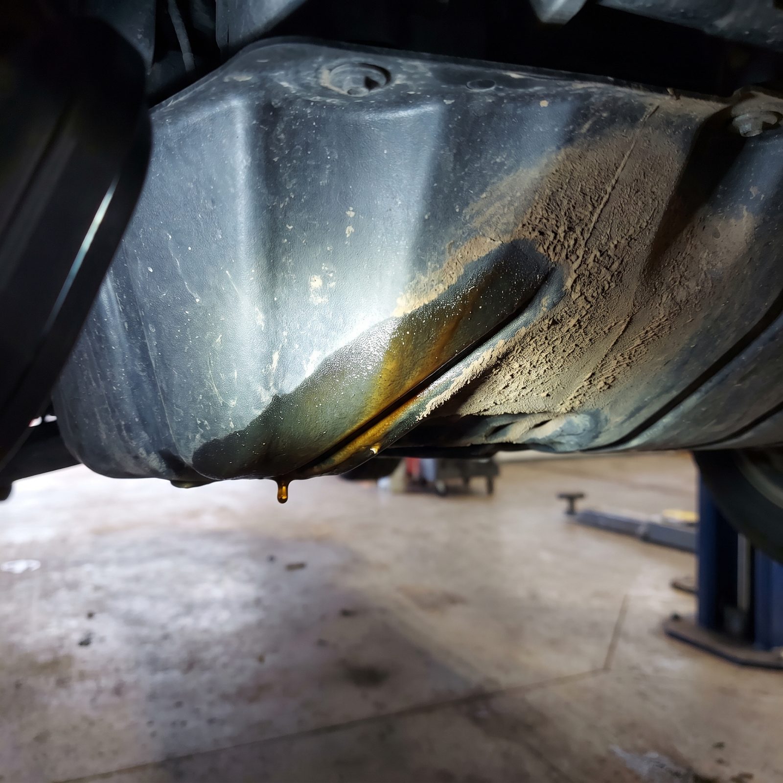 Fresh Oil on the Splash Shield Separates a Leak That's Alive From One That's History