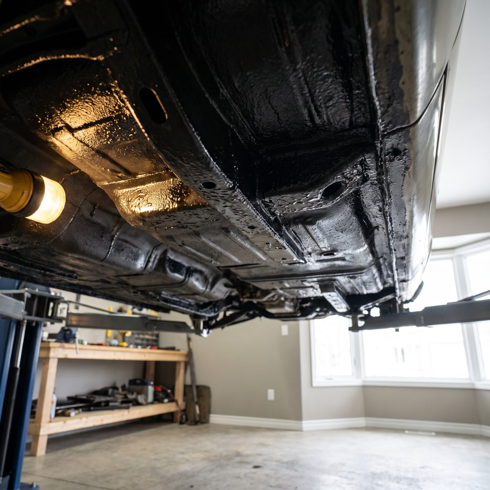 Fresh Undercoating Is Concealing the Underside