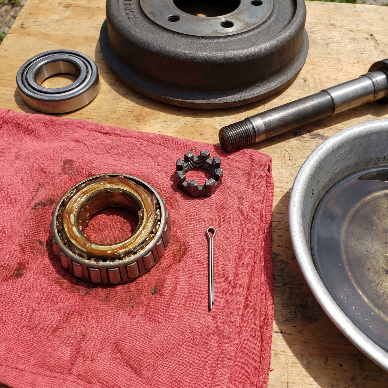 Front Wheel Bearings You Cleaned, Greased, and Packed by Hand