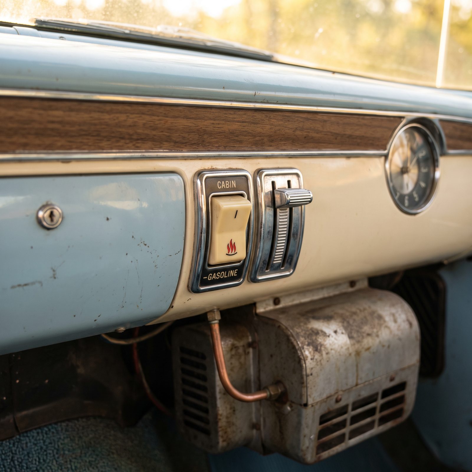 Gasoline-Heater Switch: The Button That Lit a Tiny Furnace in the Cabin