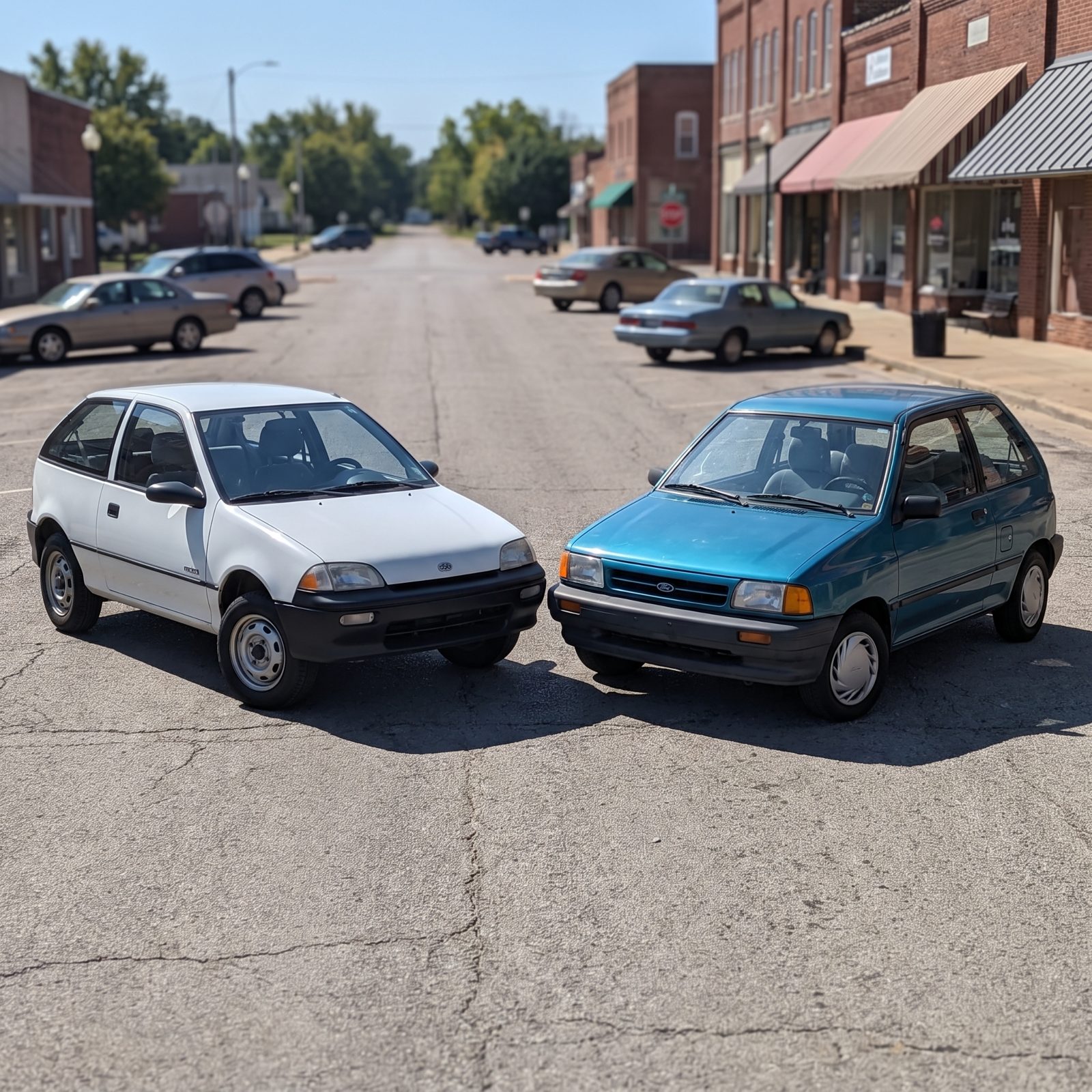 Geo Metro vs. Ford Festiva: The 50-MPG Badge of Honor