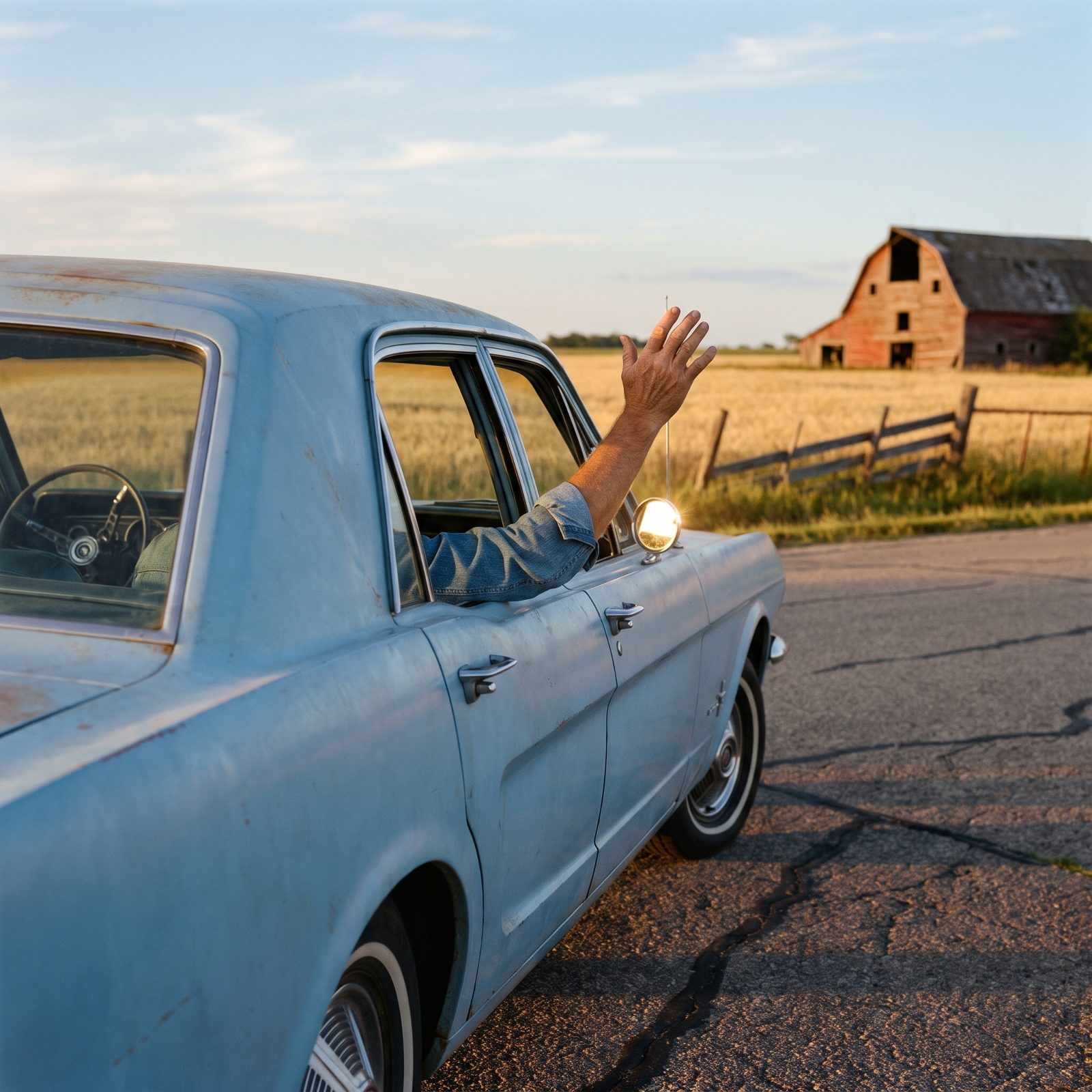 Hand Signals Out the Window for Turns and Stops
