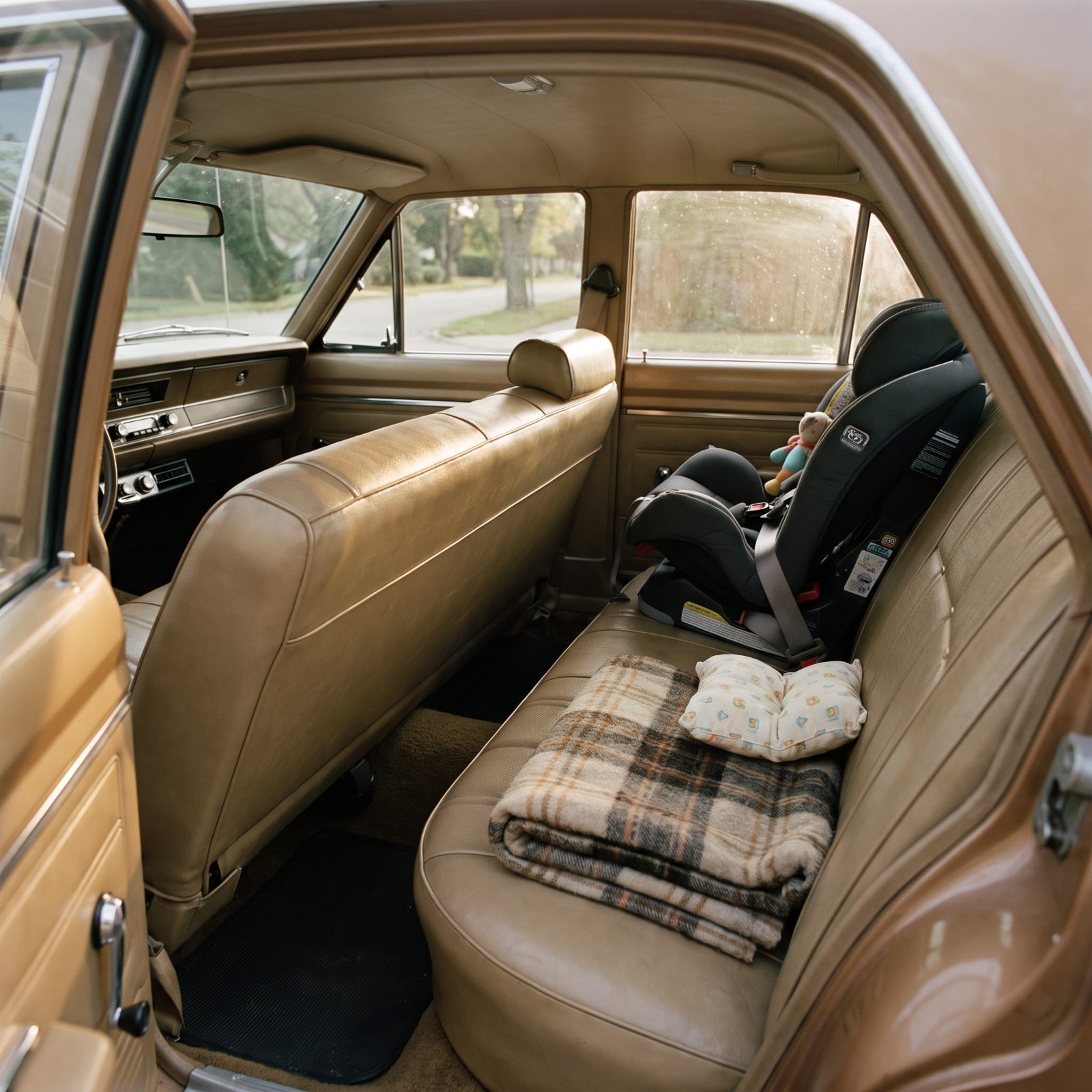 Holding a Child on a Lap Up Front