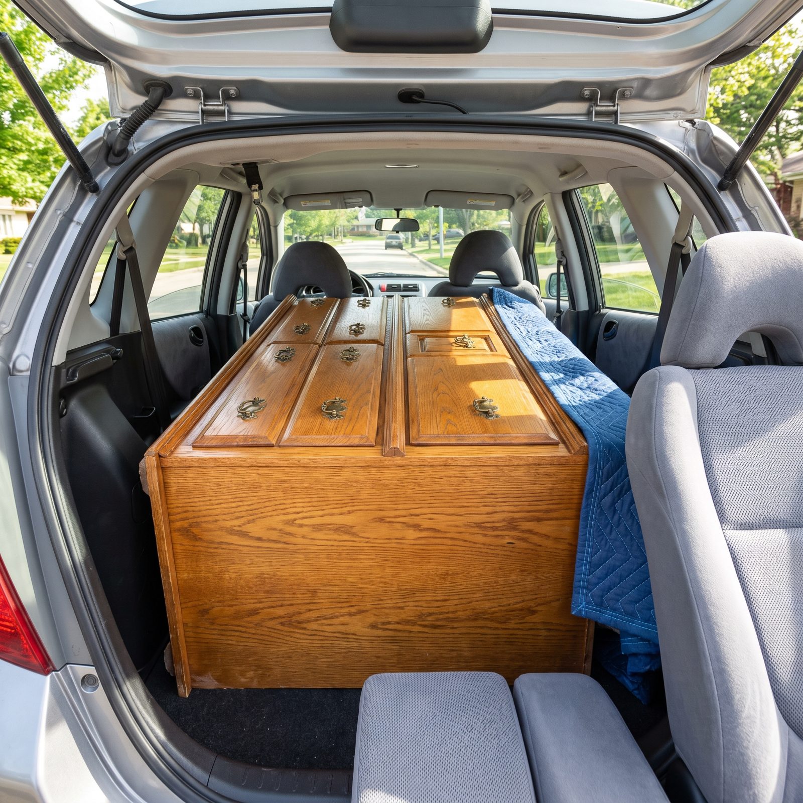 Honda Fit Sport: The Magic Seat Release That Swallows a Dresser