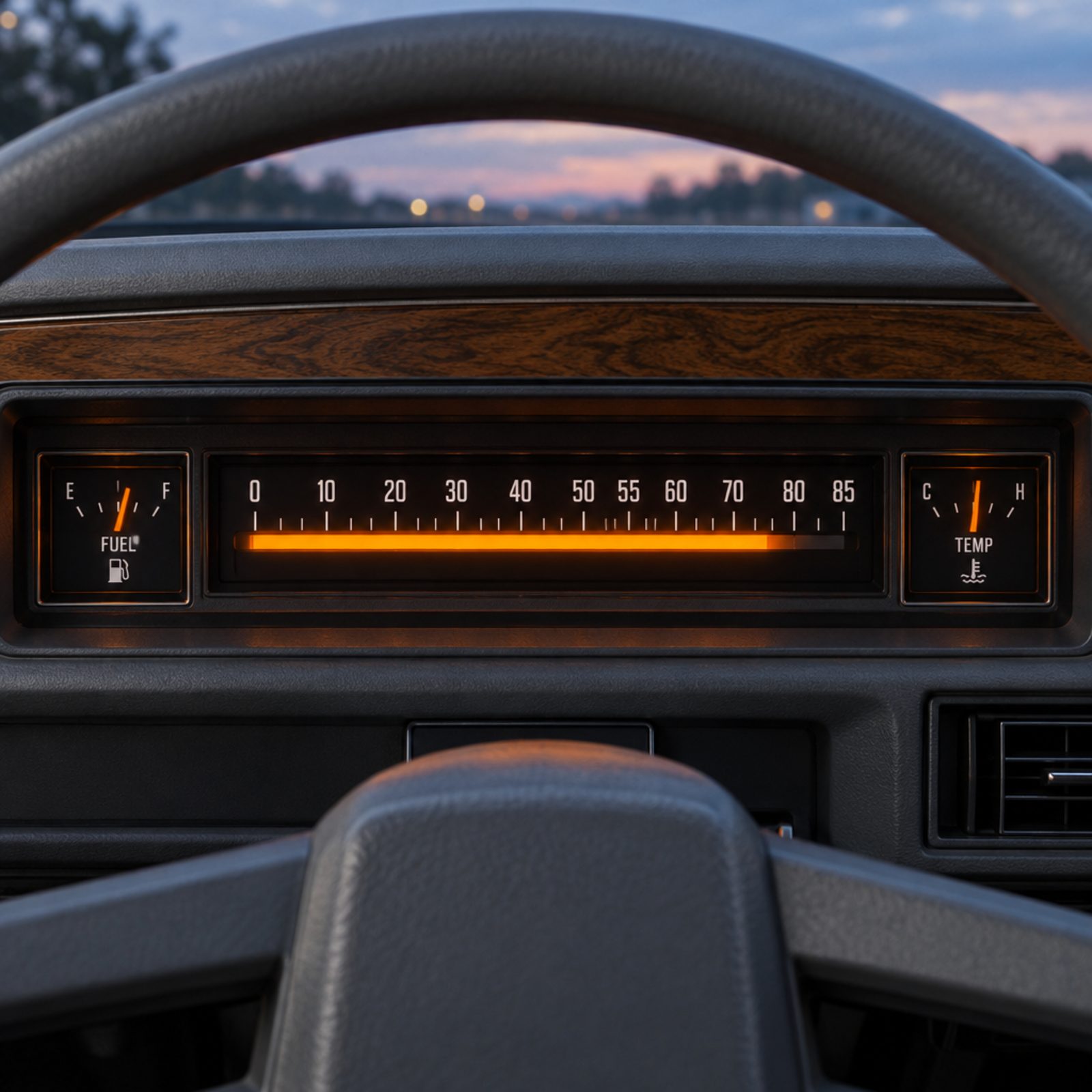 Horizontal Ribbon Speedometers