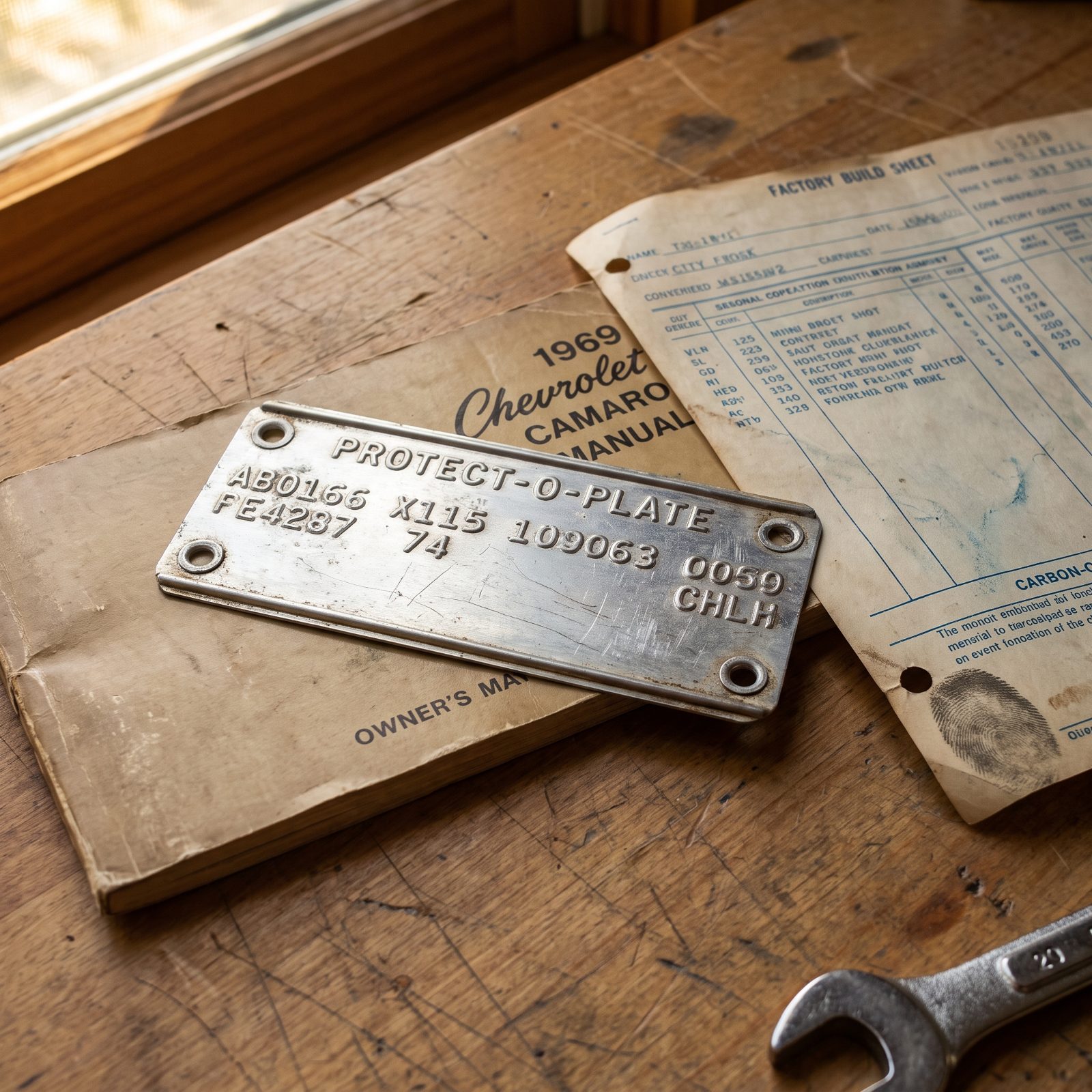 How Much a Protect-O-Plate or Build Sheet Really Proves About a 1969 Z/28