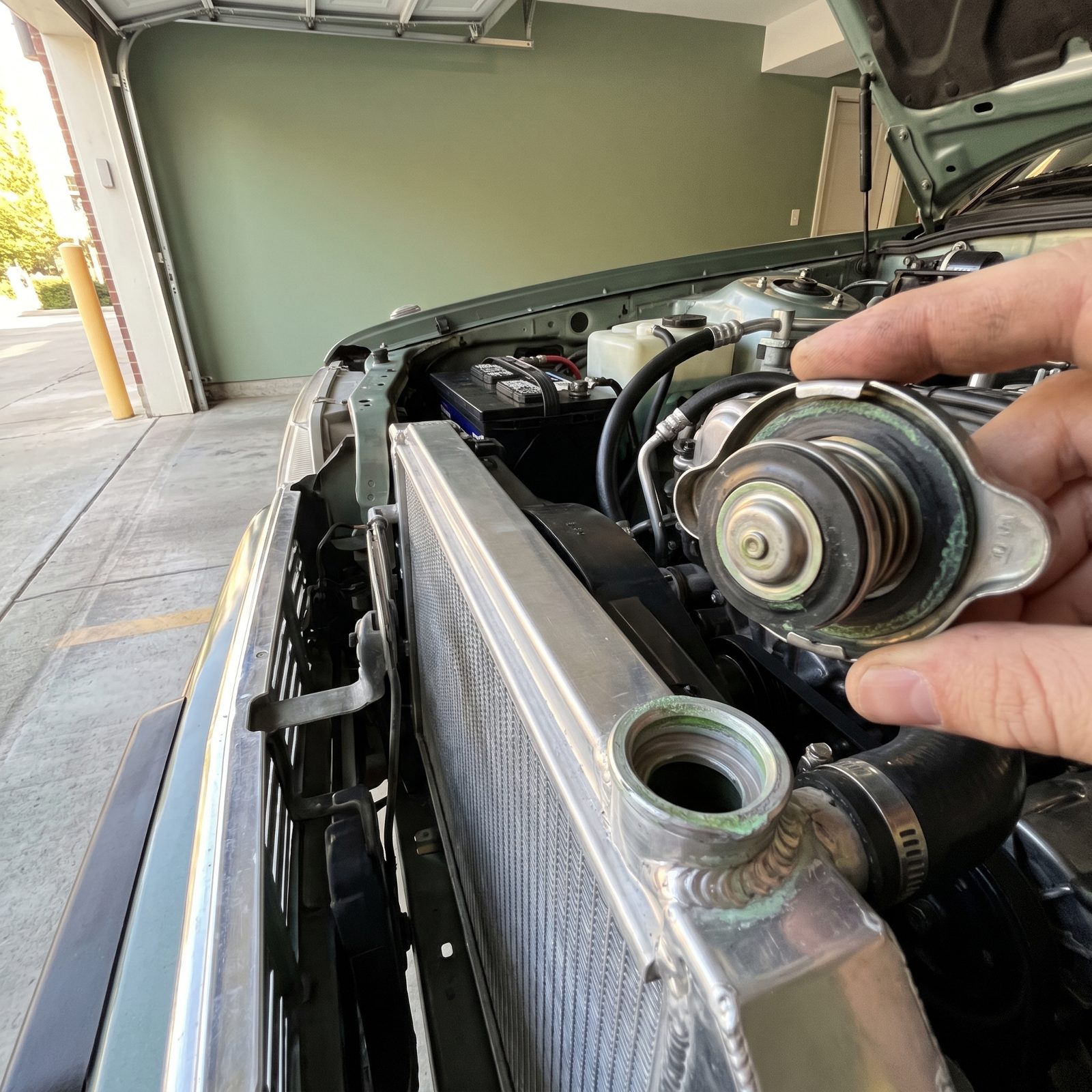 Inspect the Radiator and Pressure-Cap Seal for That Crusty Green Weep