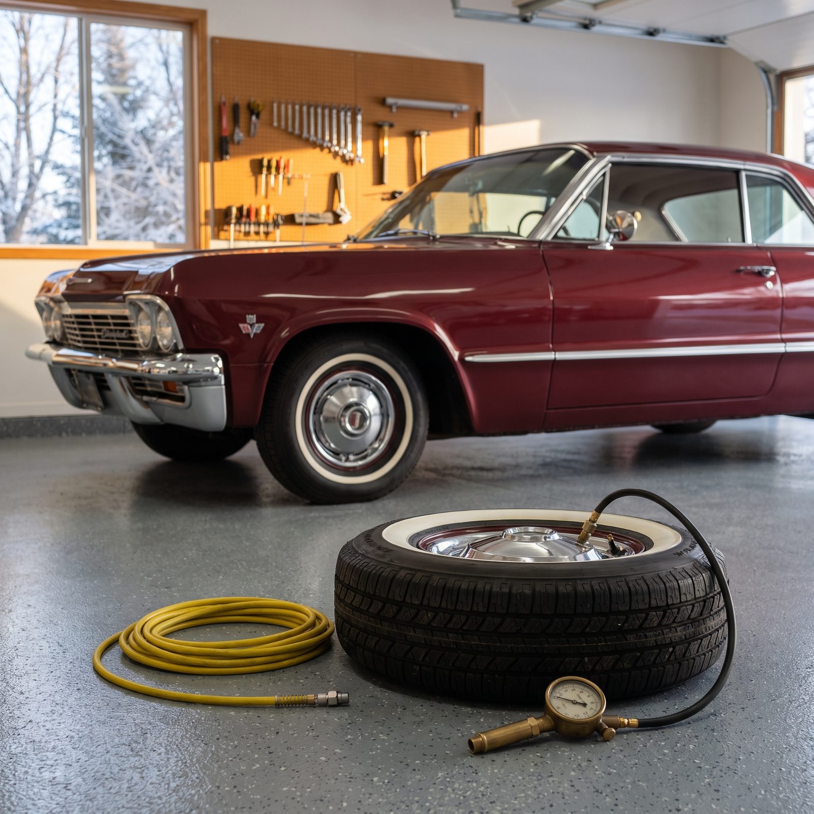 Inspect the Tires and Set Them to the Storage Pressure