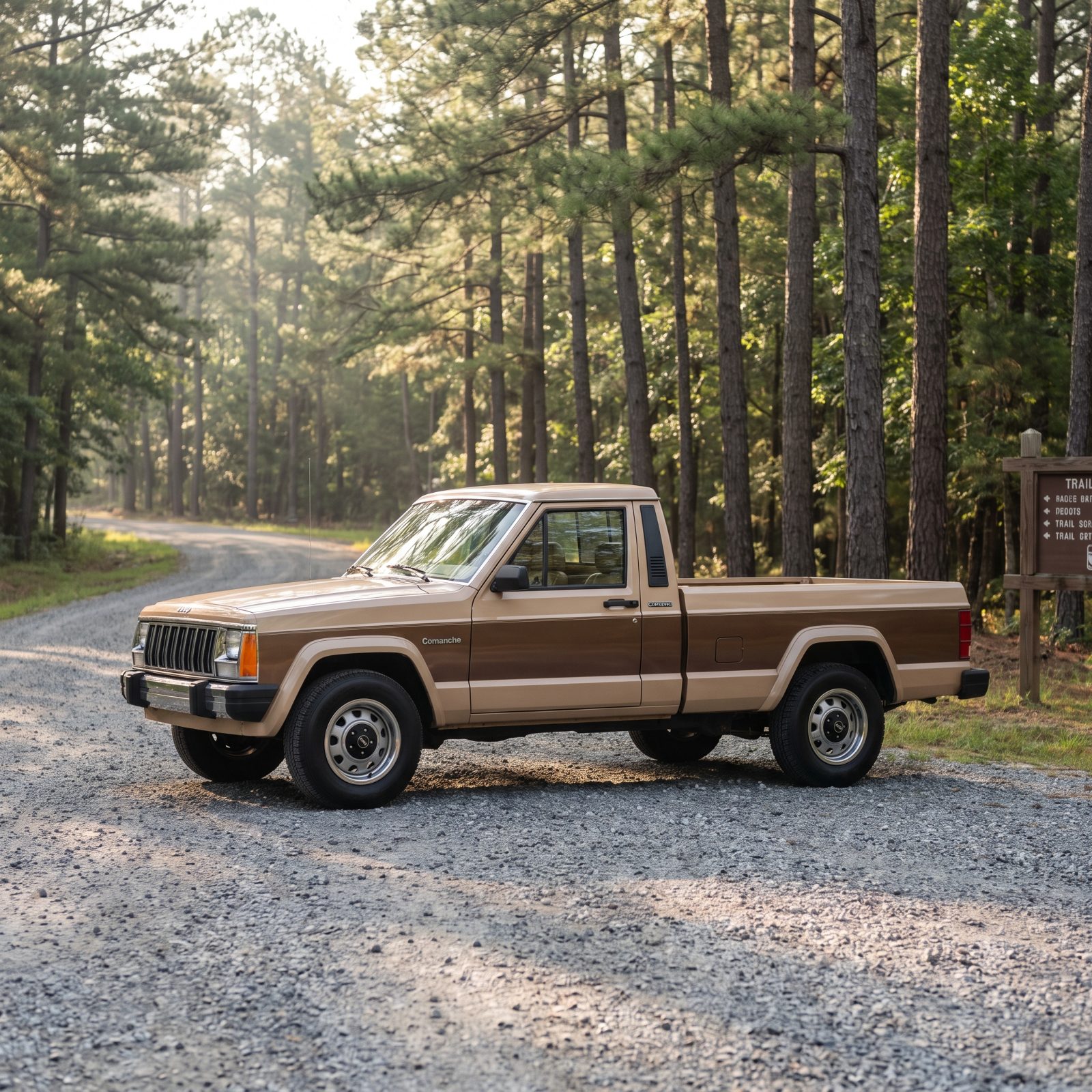 Jeep Comanche Short Bed, Cherokee Toughness in Leaner Form