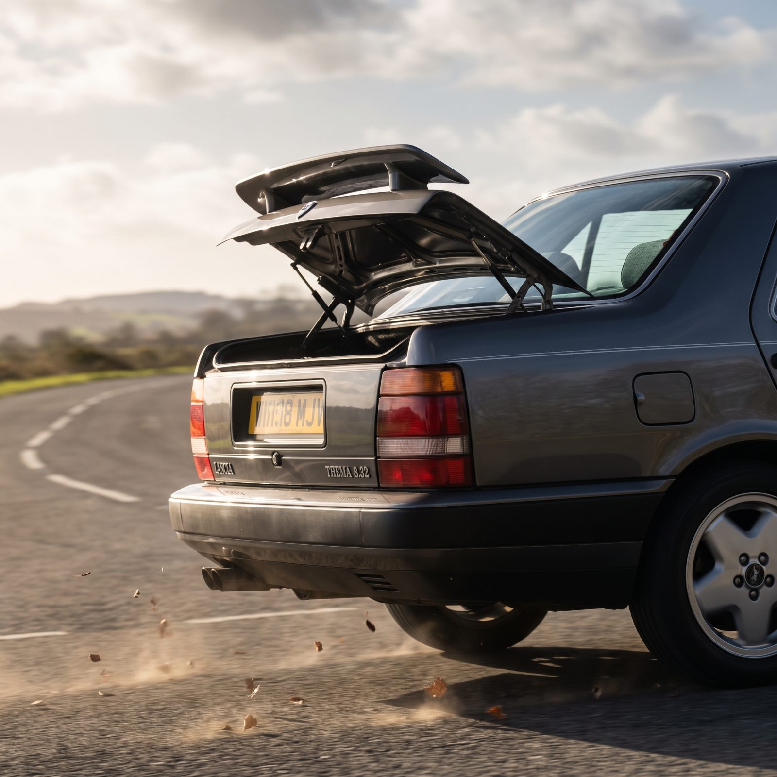 Lancia Thema 8.32: The Rear Spoiler That Rises on Command