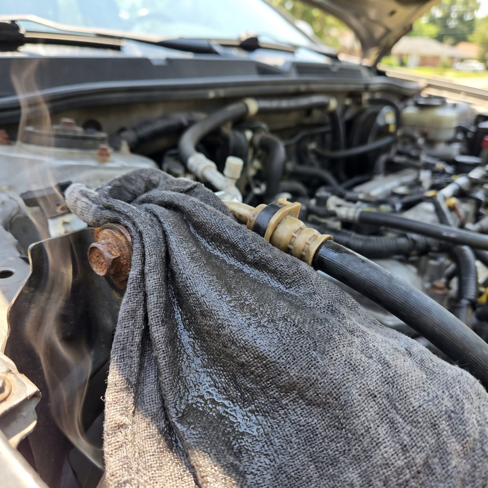 Lay a Water-Soaked Rag to Guard Parts From Torch Heat