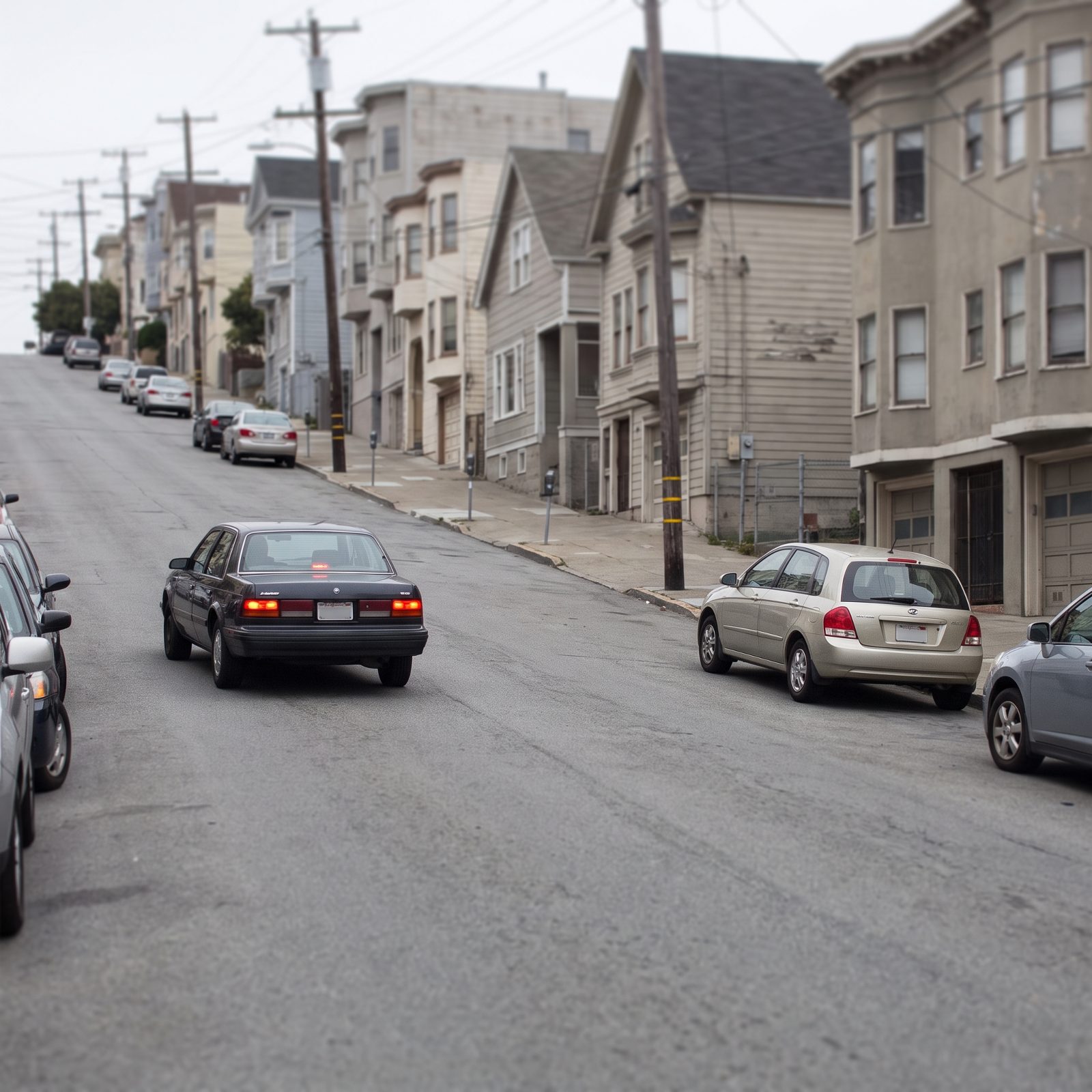 Leave Extra Space Behind Vehicles Stopped Uphill