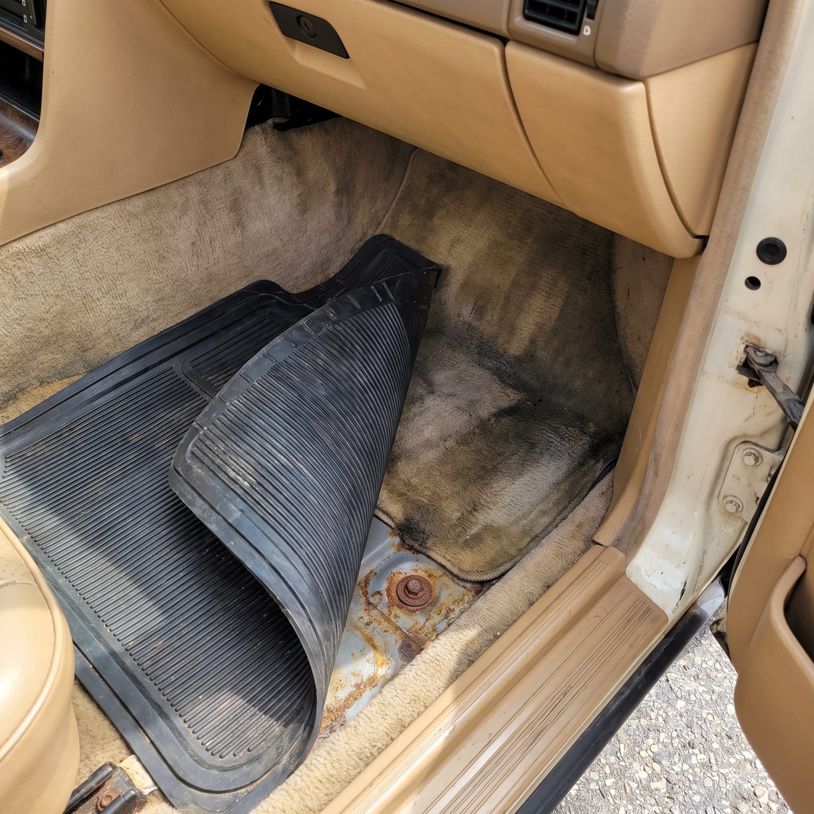 Lift Rubber Floor Mats Monthly to Find Trapped Moisture