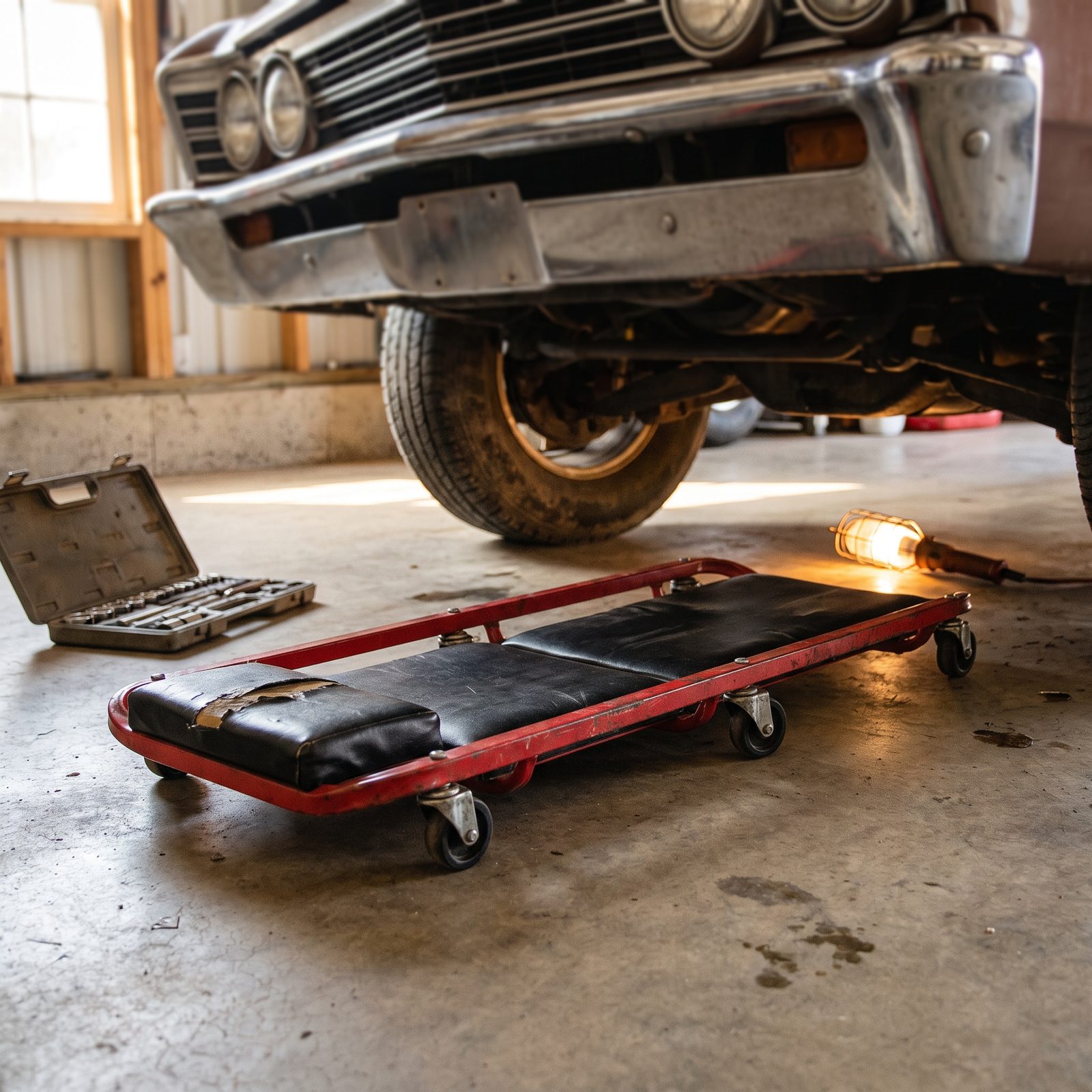 A Low-Profile Mechanic's Creeper for the Long Jobs