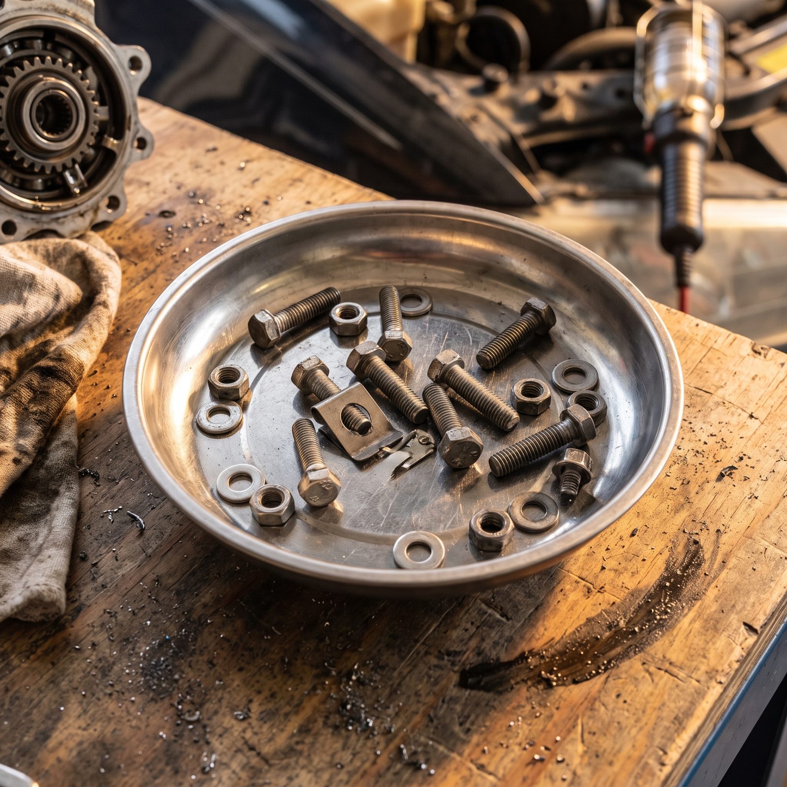 A Magnetic Parts Tray for the Bolts You'd Otherwise Lose