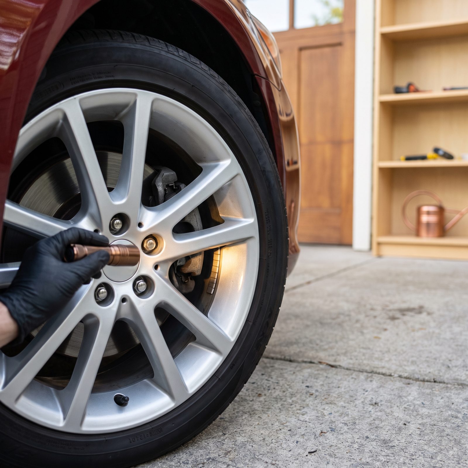 Measure Brake-Pad Material and Inspect the Rotors