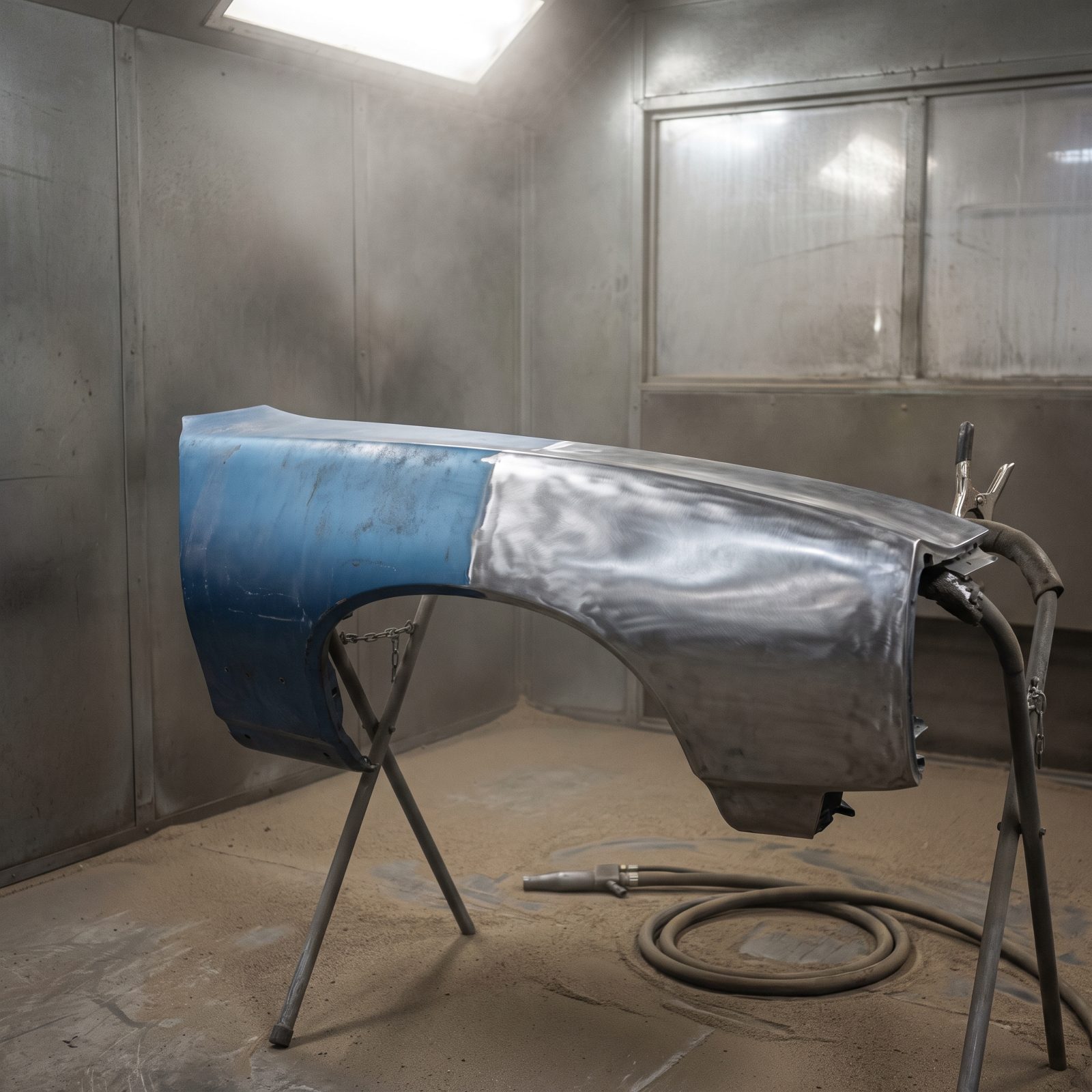 Media-Blasting Thin Body Panels Until They Warp