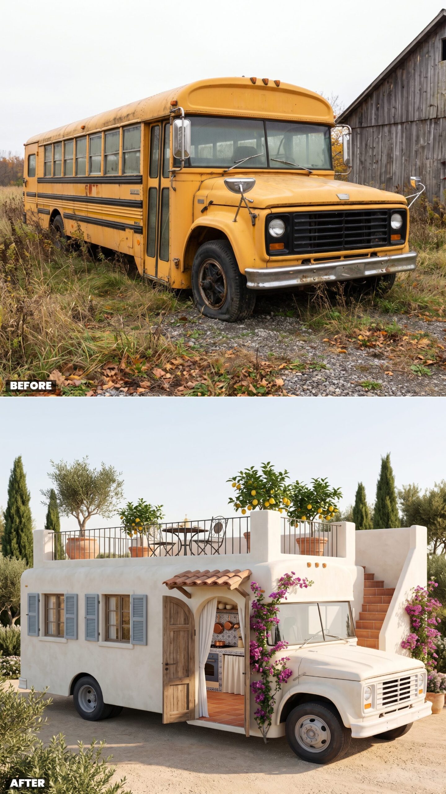Mediterranean Villa Micro-Home with an Olive-Grove Terrace