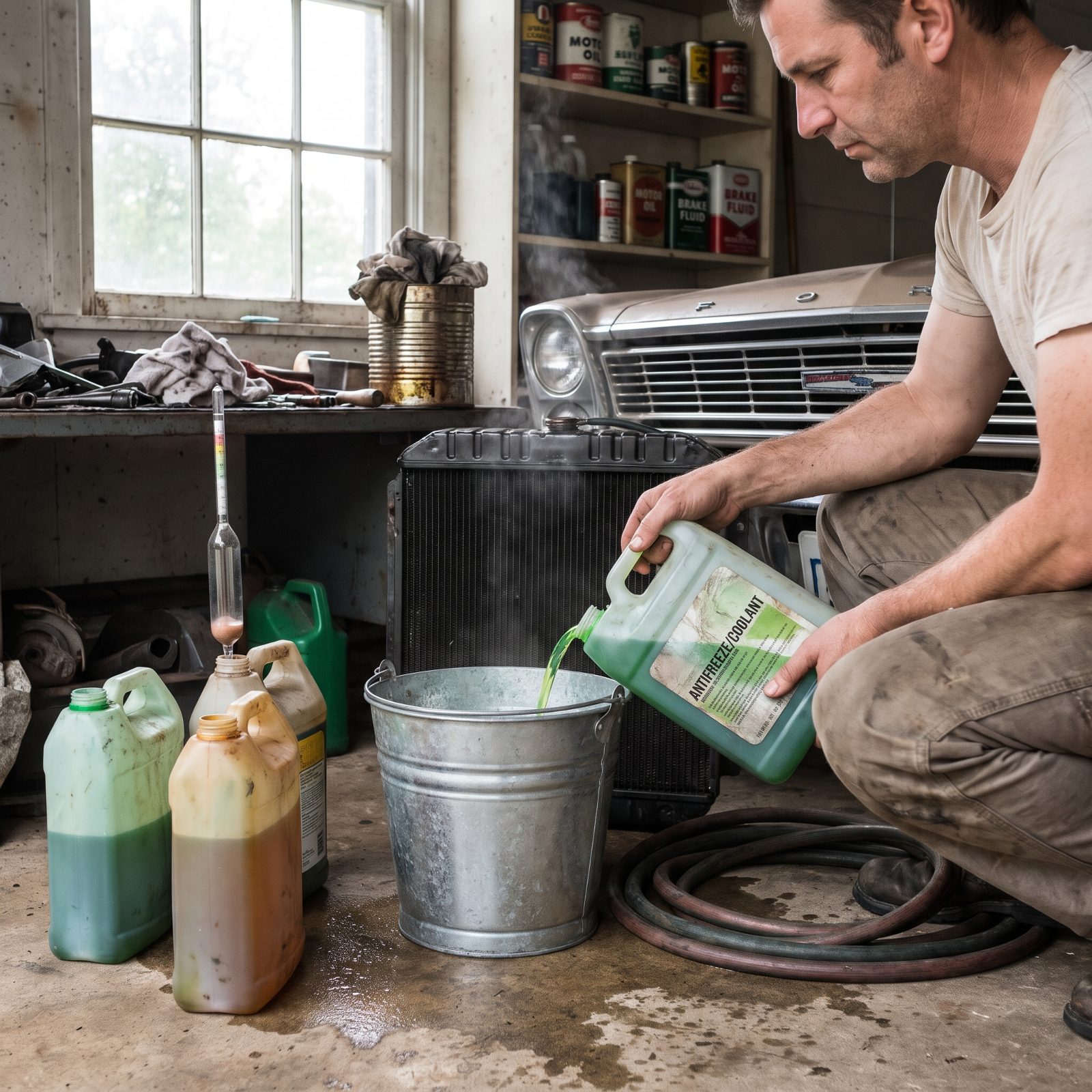 Mixing Their Own Coolant From Whatever Was in the Garage