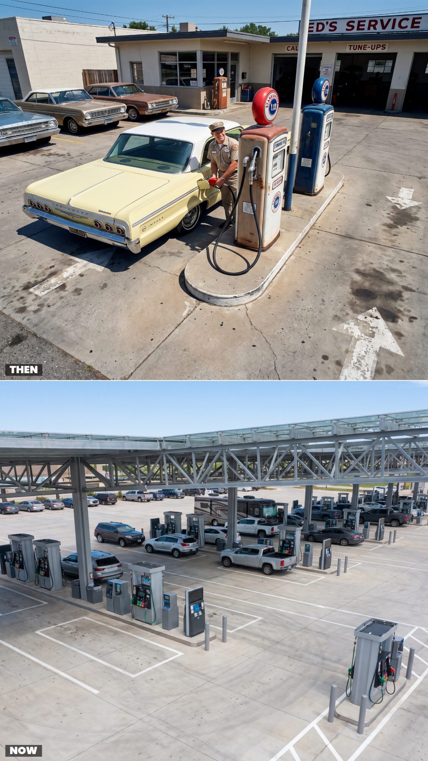 Narrow Pump Islands vs. Wide Multi-Fuel Forecourts