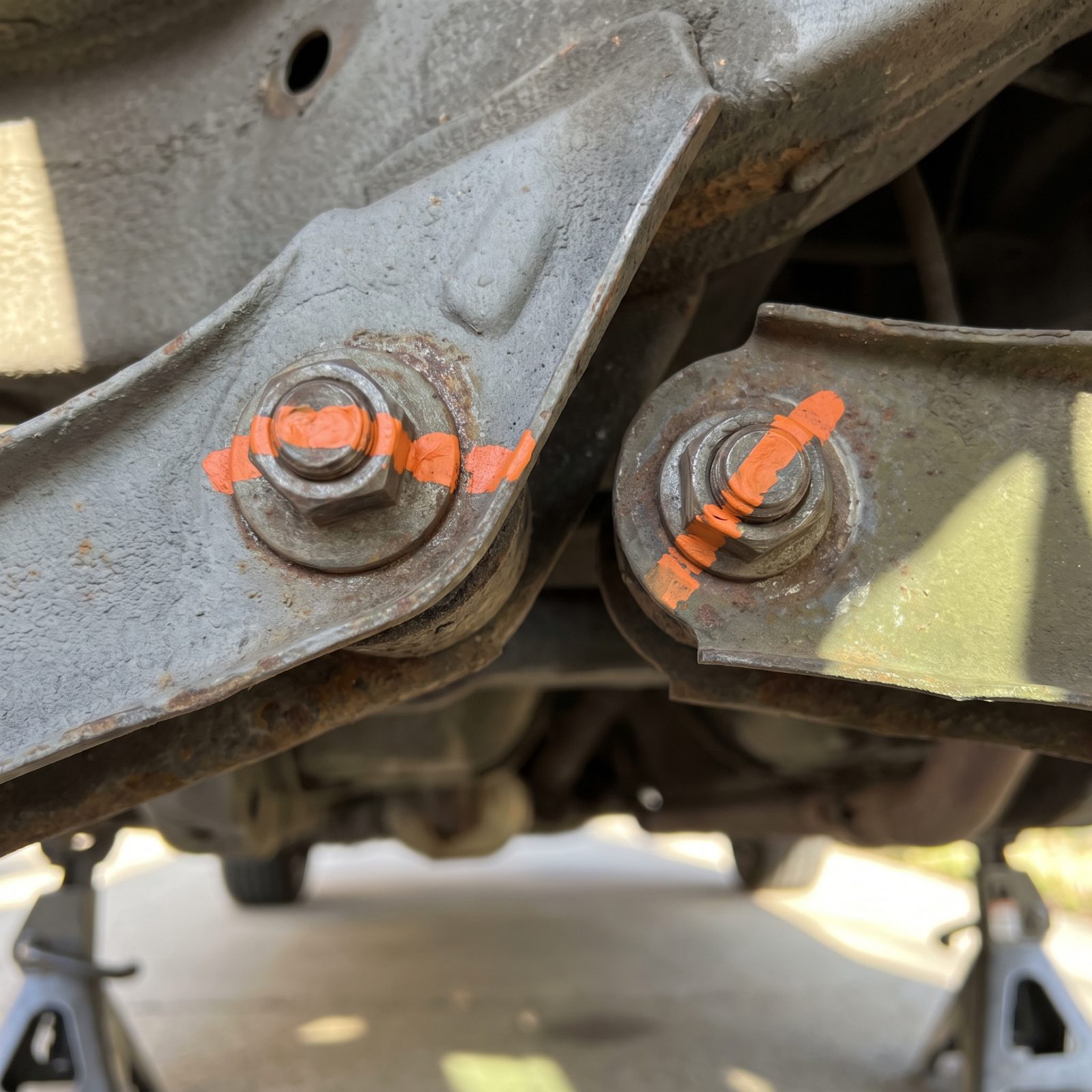 Paint Witness Marks Across Critical Fasteners to Expose Movement