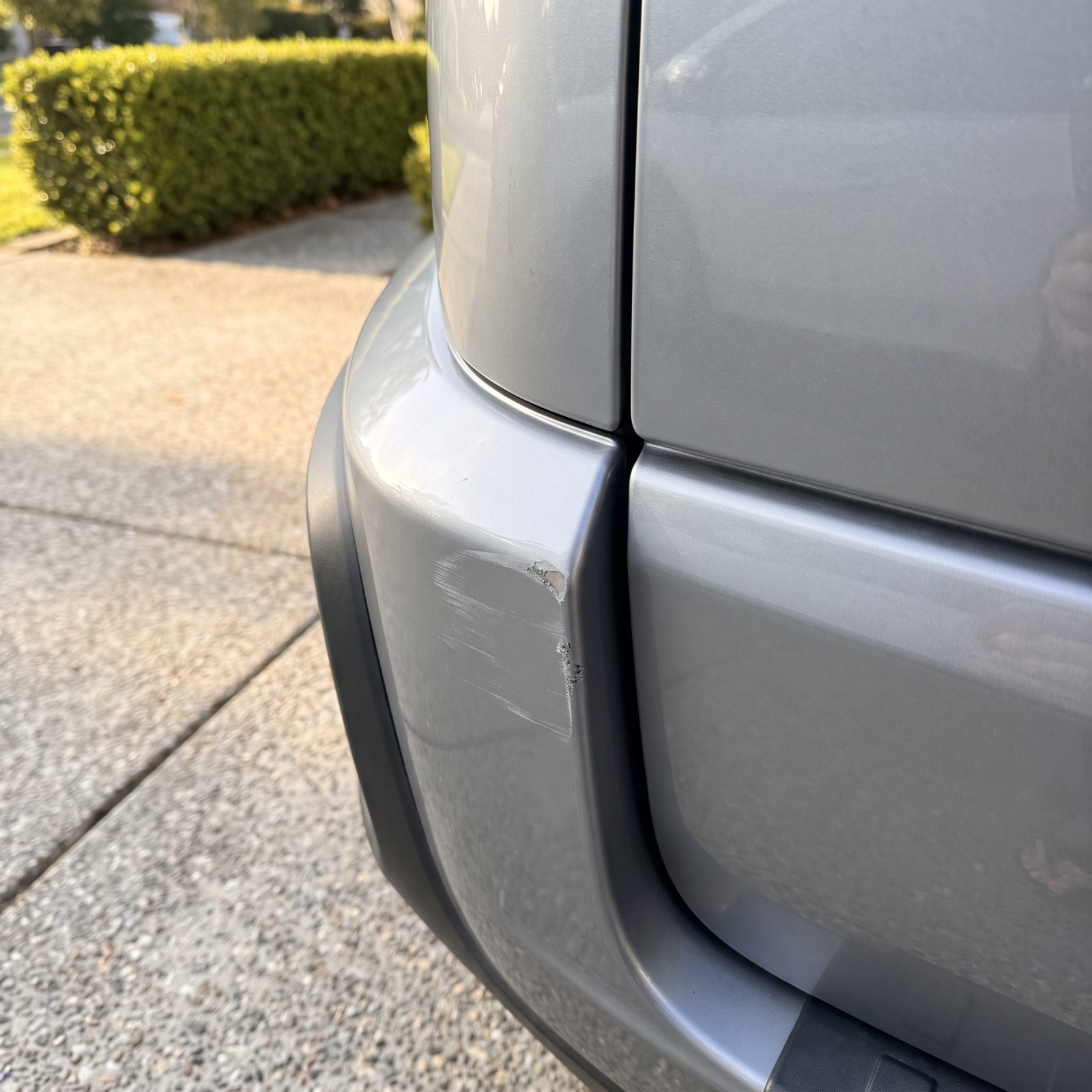 Parking-Space Scuffs but No High-Speed Collision Damage