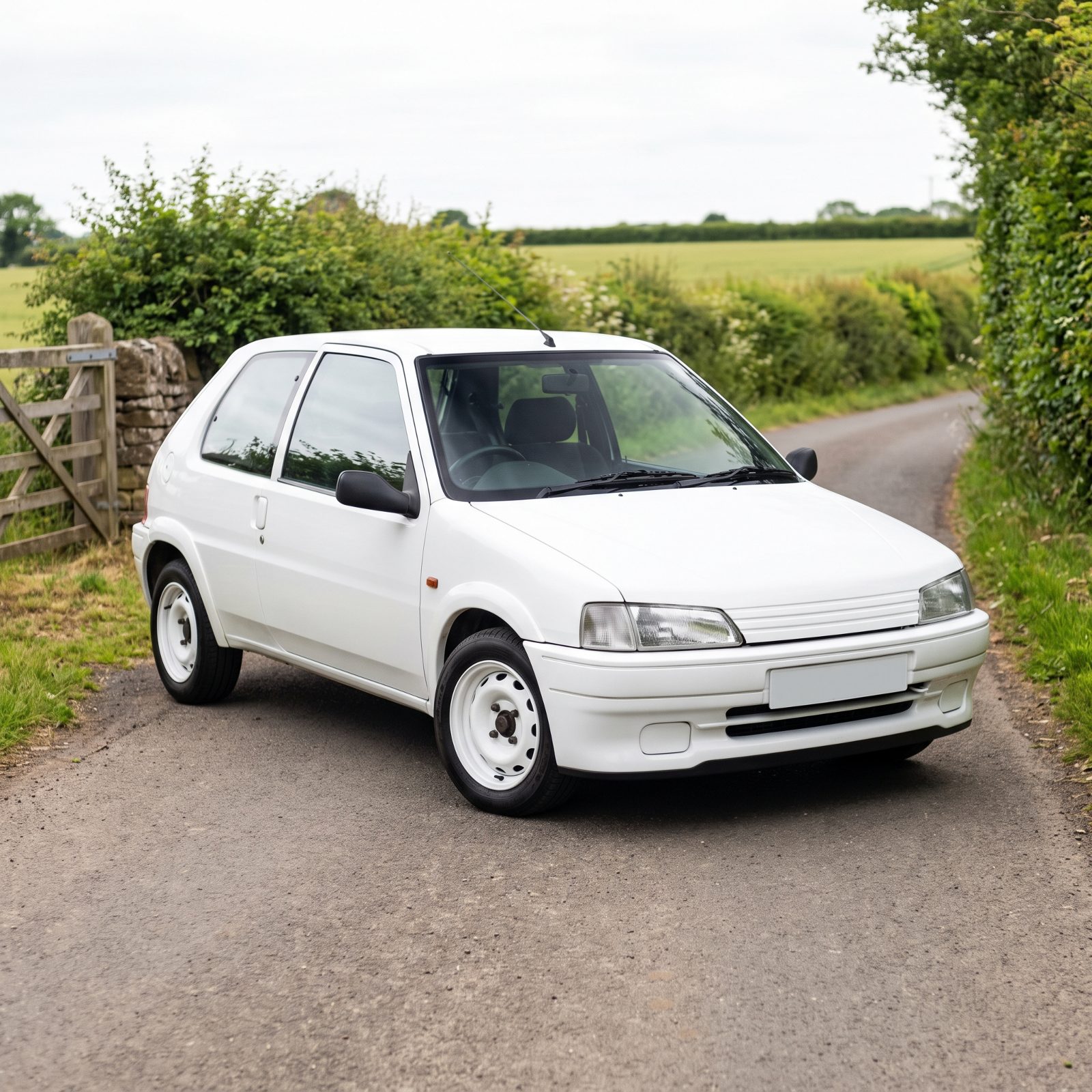 Peugeot 106 Rallye: White Steel Wheels and Almost No Equipment