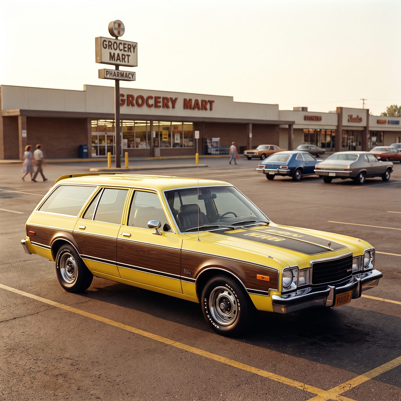Plymouth Volaré Road Runner Wagon, Racing Stripes on the Family Grocery Run