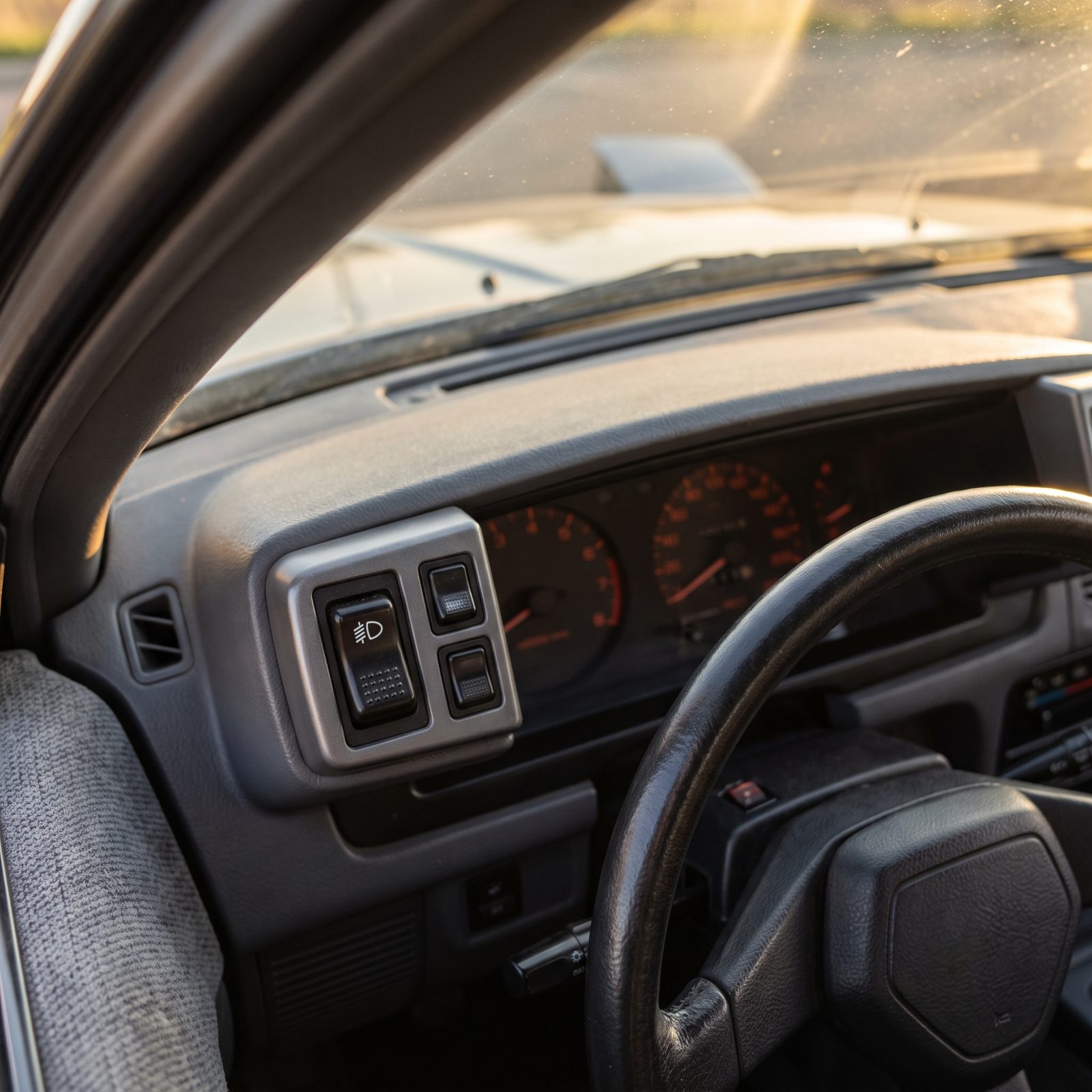 Pop-Up Headlight Controls on the Dashboard