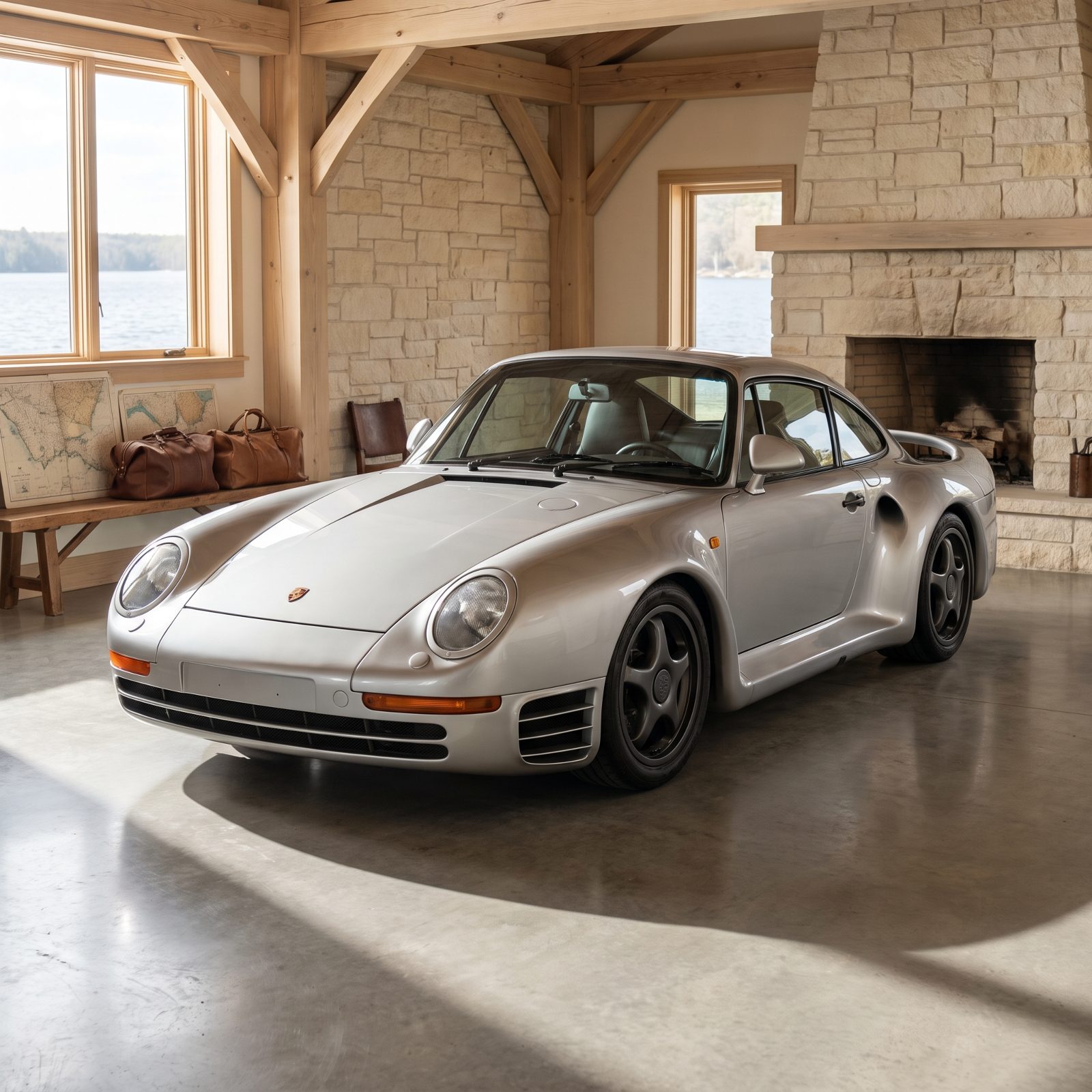 Porsche 959, Smooth Surfaces With Controlled Forward Lean