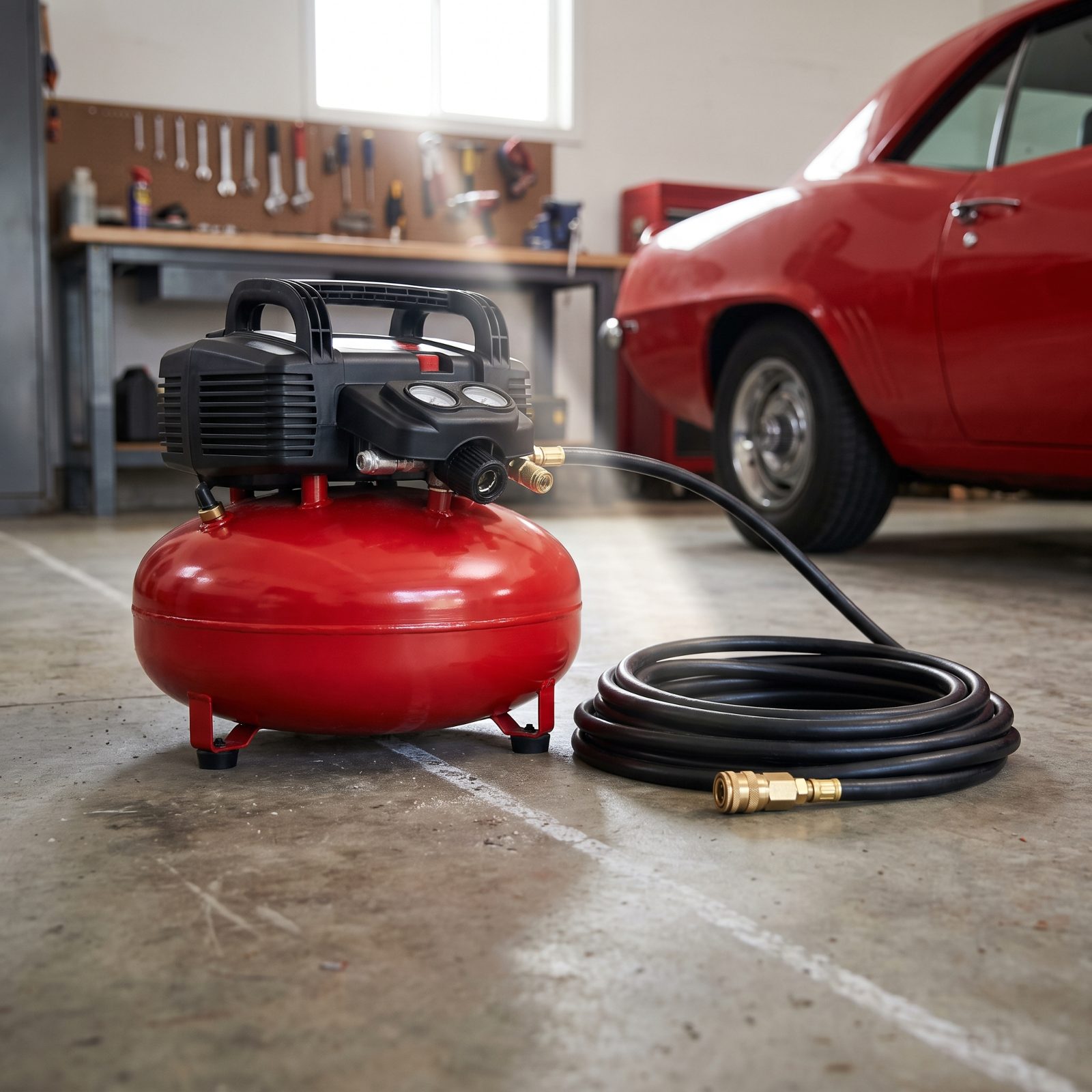 A Portable Air Compressor That Earns Its Corner