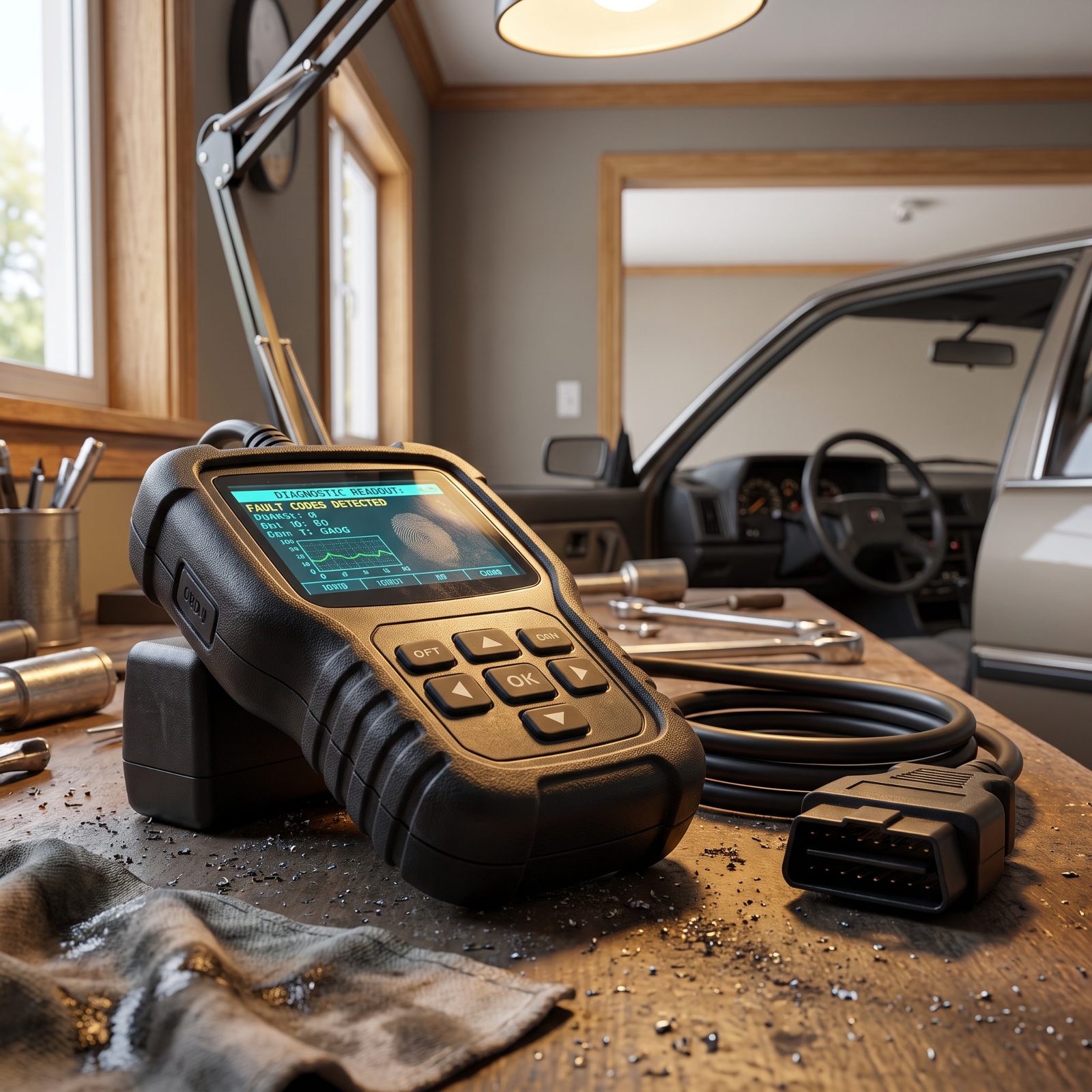 A Portable OBD-II Scanner to Read the Car's Mind