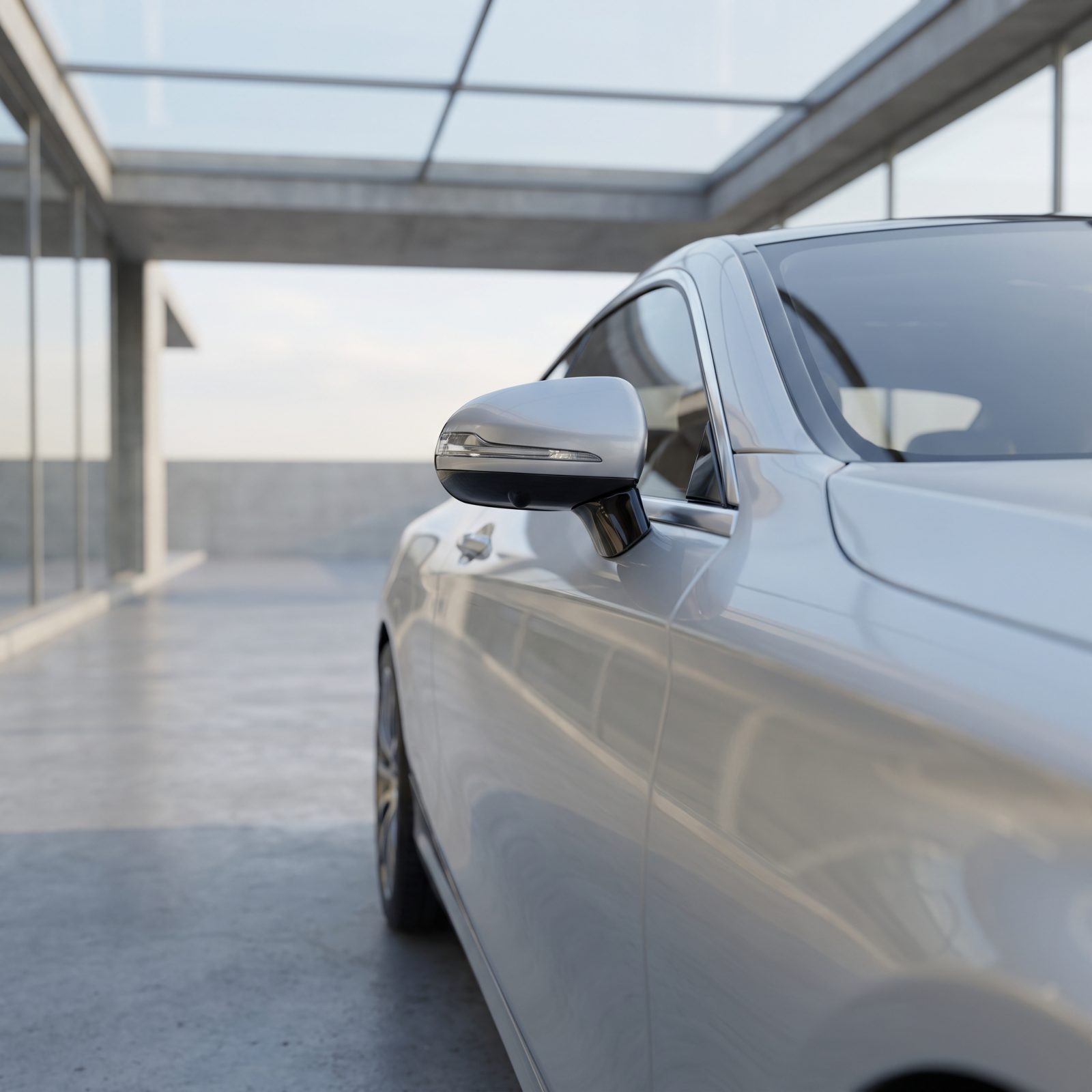 Power-Folding Mirrors That Unfurl on Approach