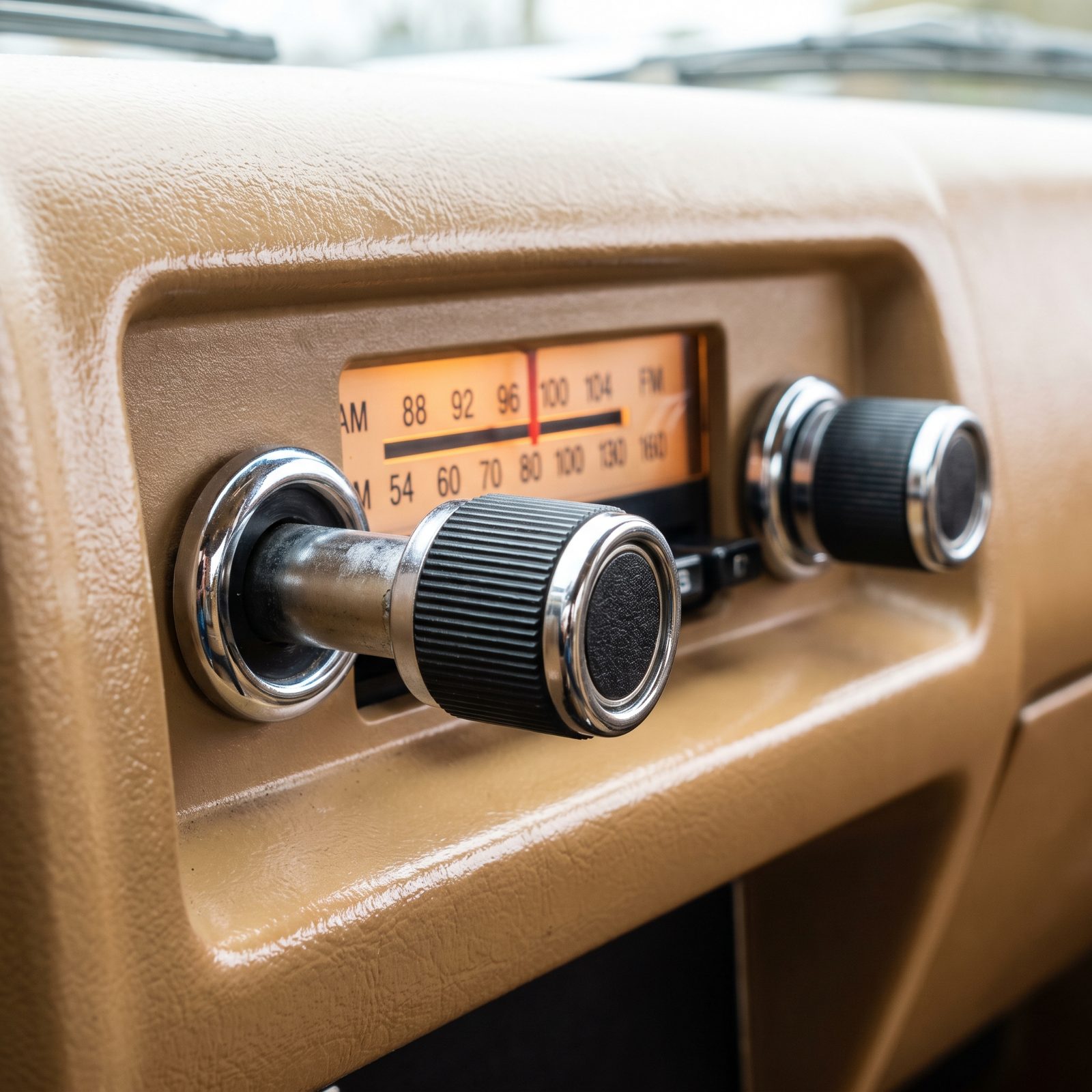 Pull-Out Radio Volume and Tuning Knobs