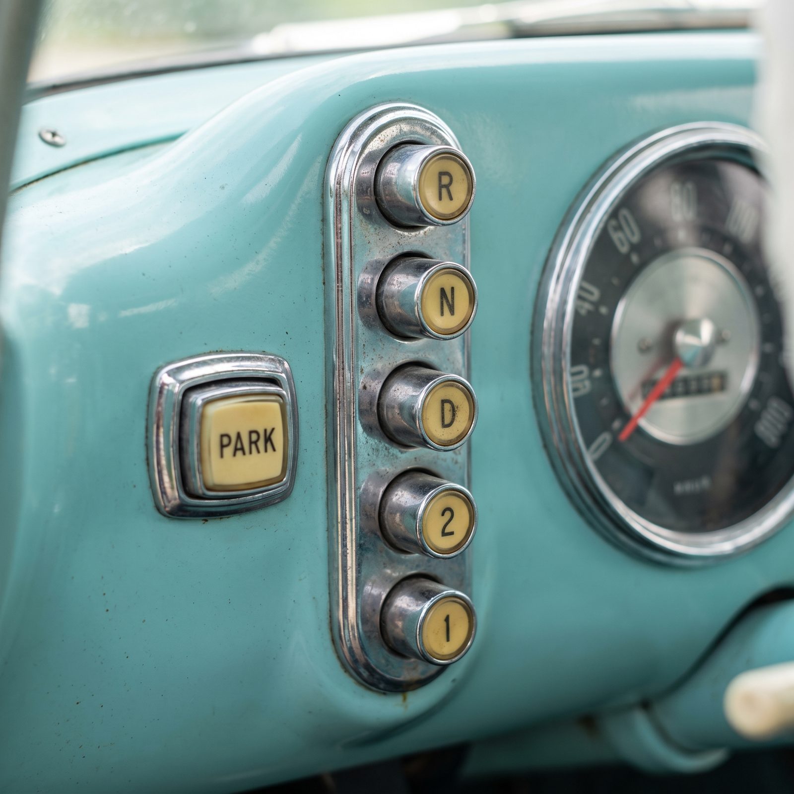The Pushbutton Parking-Pawl Control That Locked Early Automatics in Park