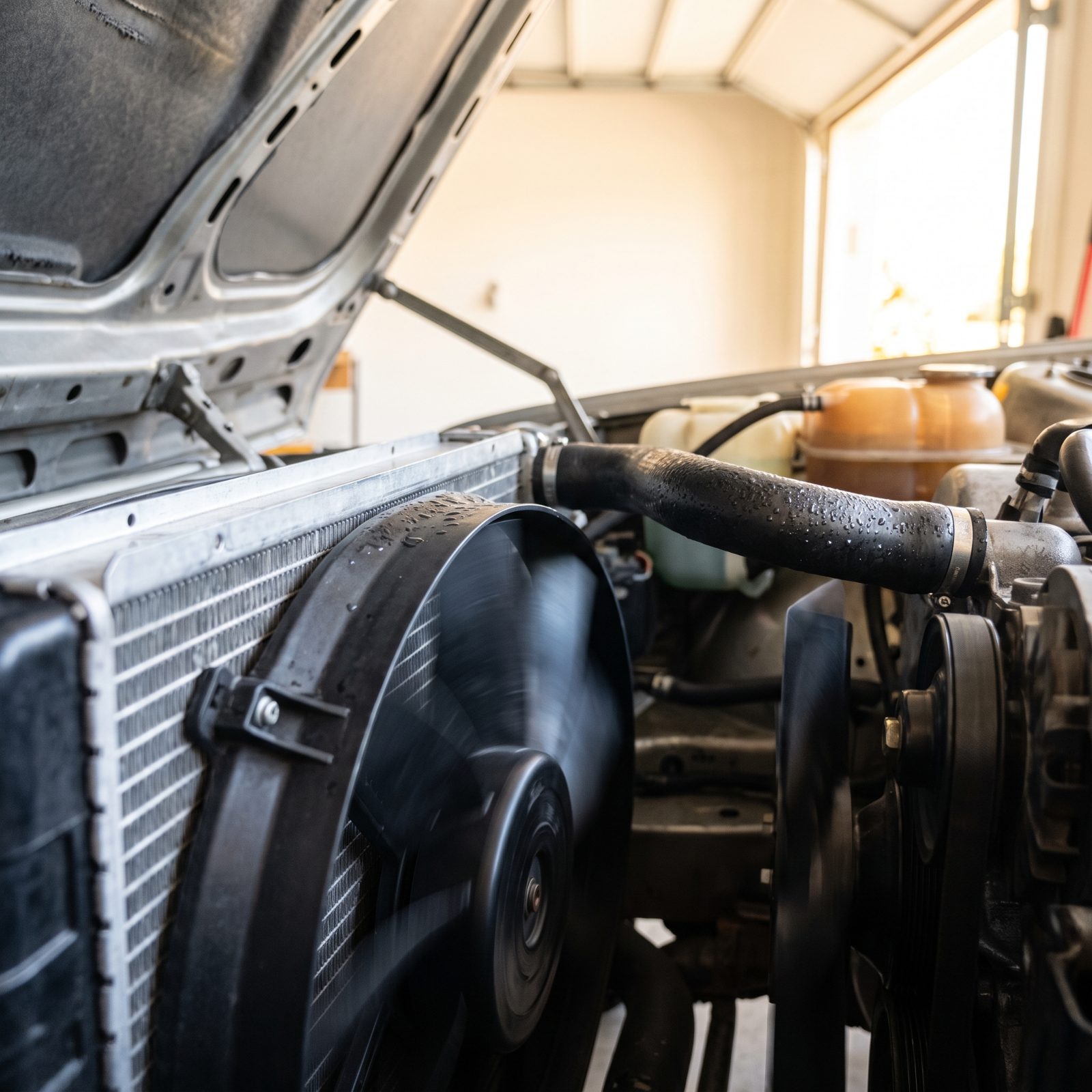 A Radiator Fan Roaring After a Cold Start Raises an Immediate Question
