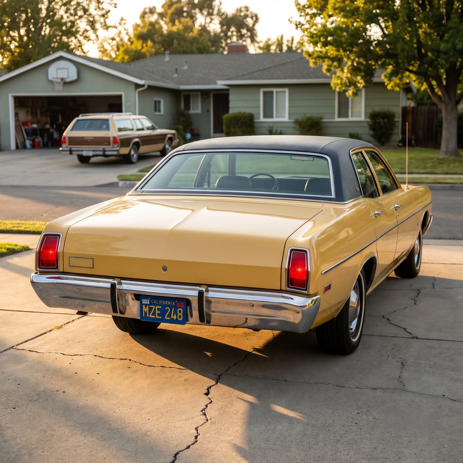 The Rear Deck With Nothing But Two Taillights Staring Back