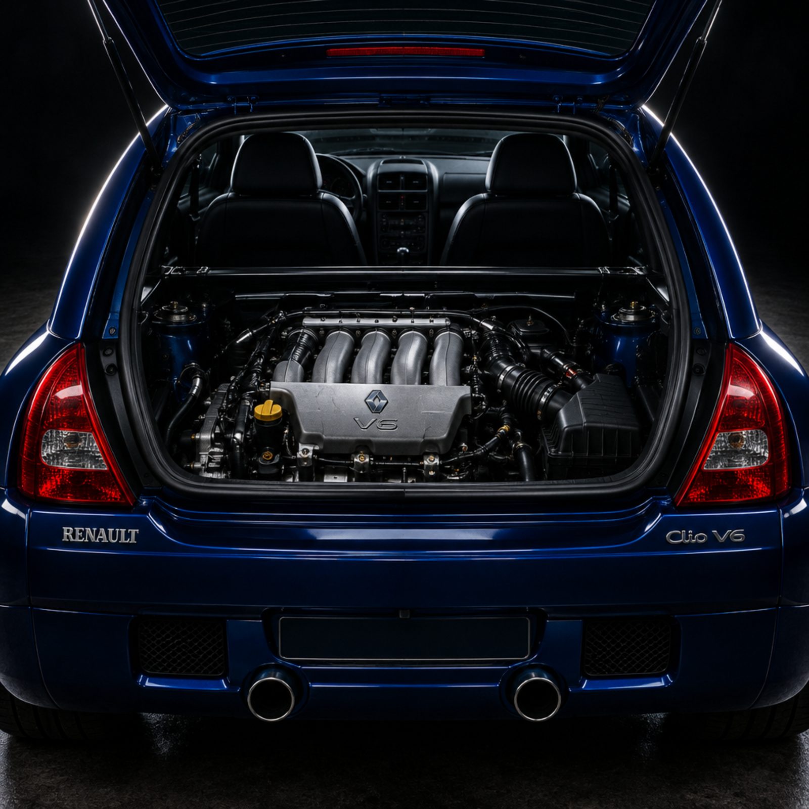 Renault Clio V6: The Engine Sitting Where the Back Seat Should Be