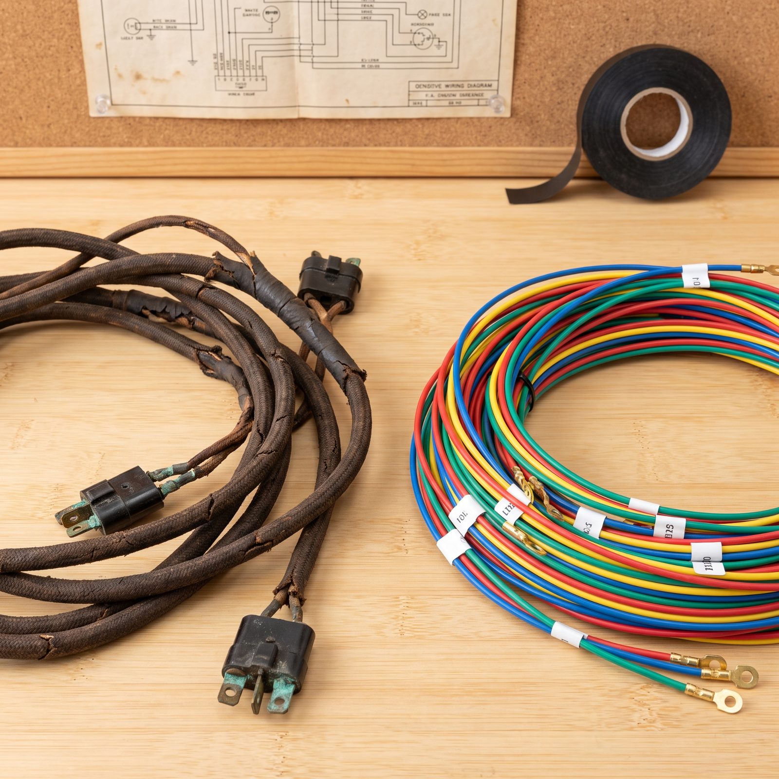 Reusing a Brittle Original Wiring Harness