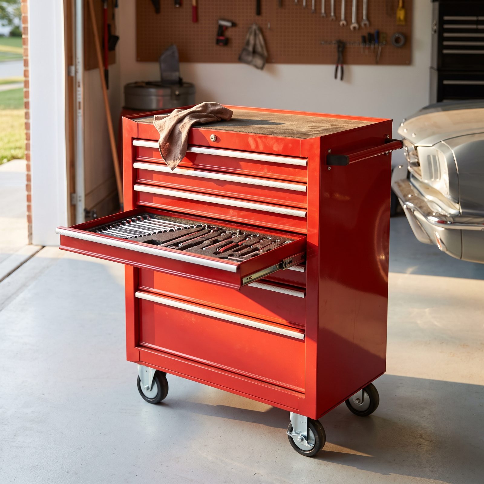A Rolling Tool Chest That Follows You Across the Floor