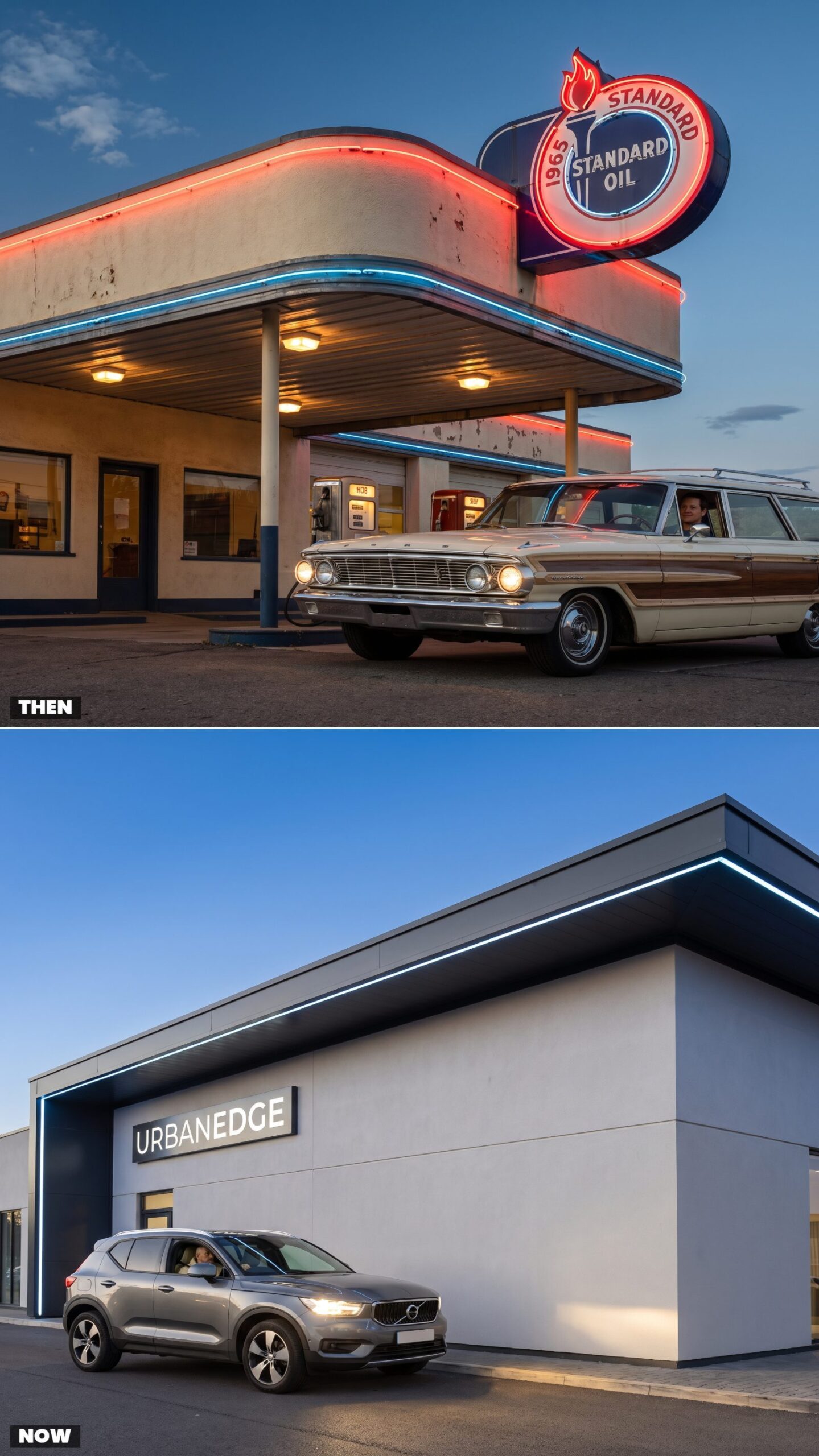 Roofline Neon vs. Programmable LED Accent Lighting
