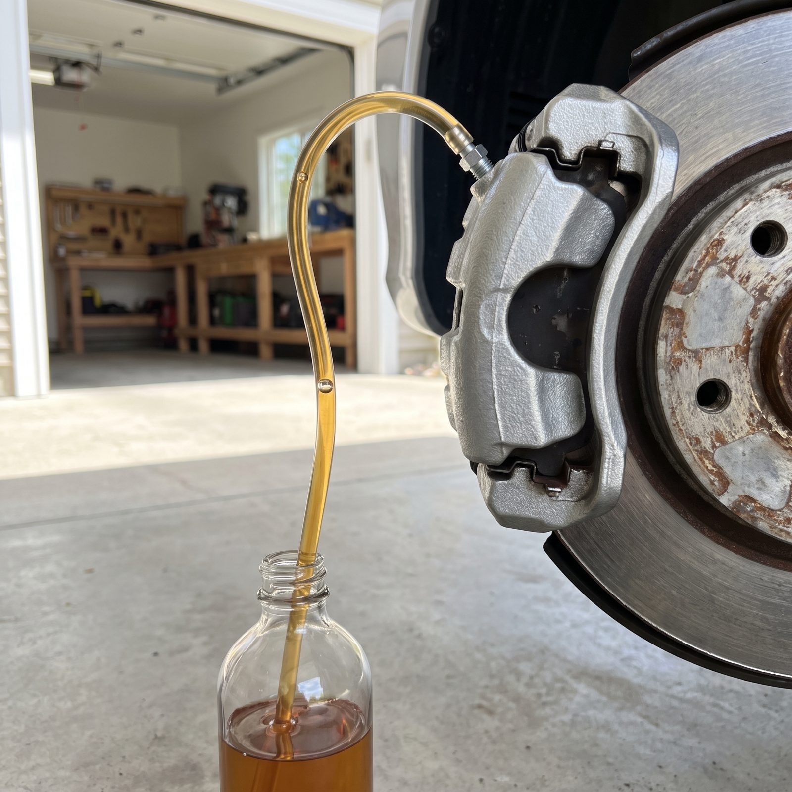 Route Clear Tubing Uphill When You Bleed the Brakes