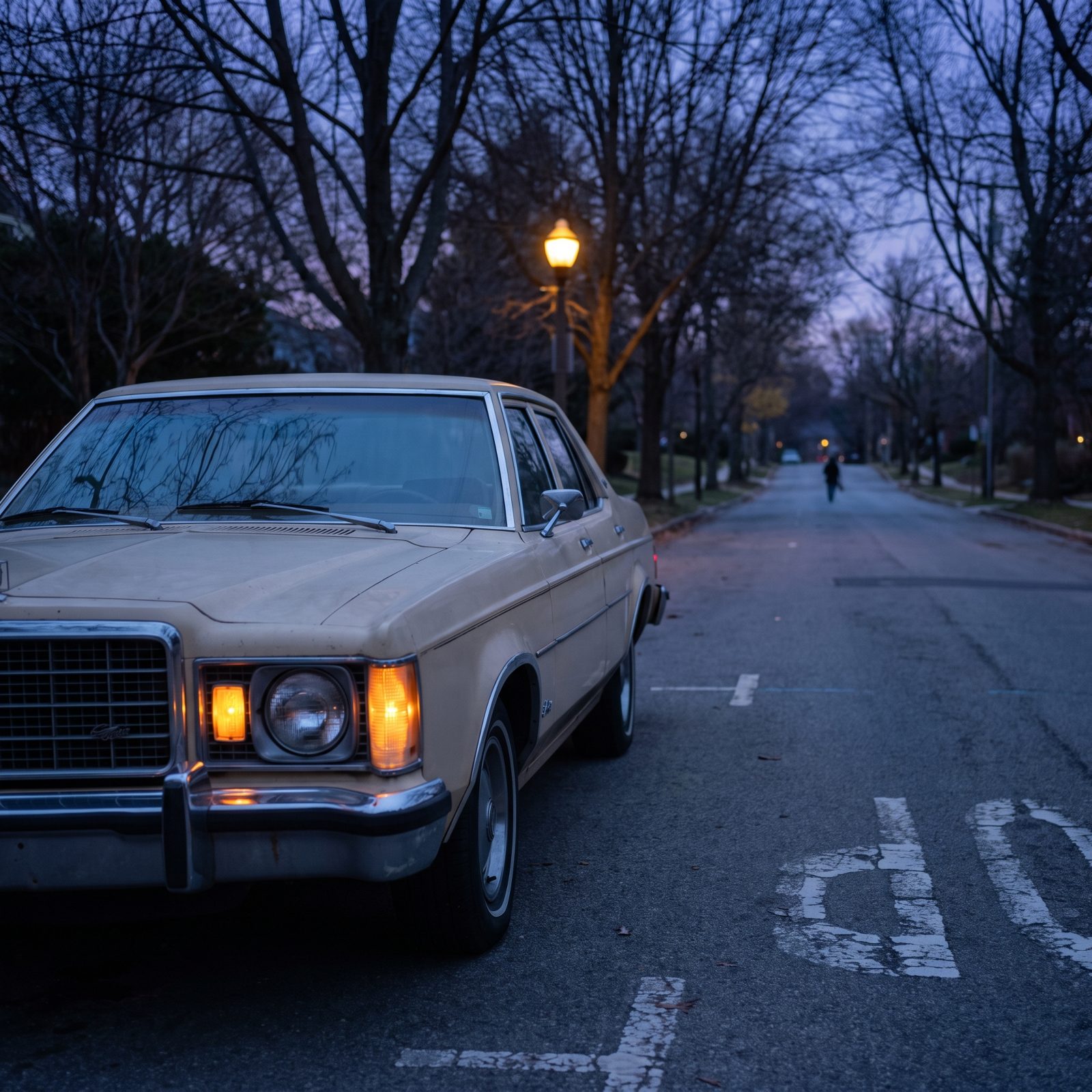 Running on Parking Lights at Dusk to 